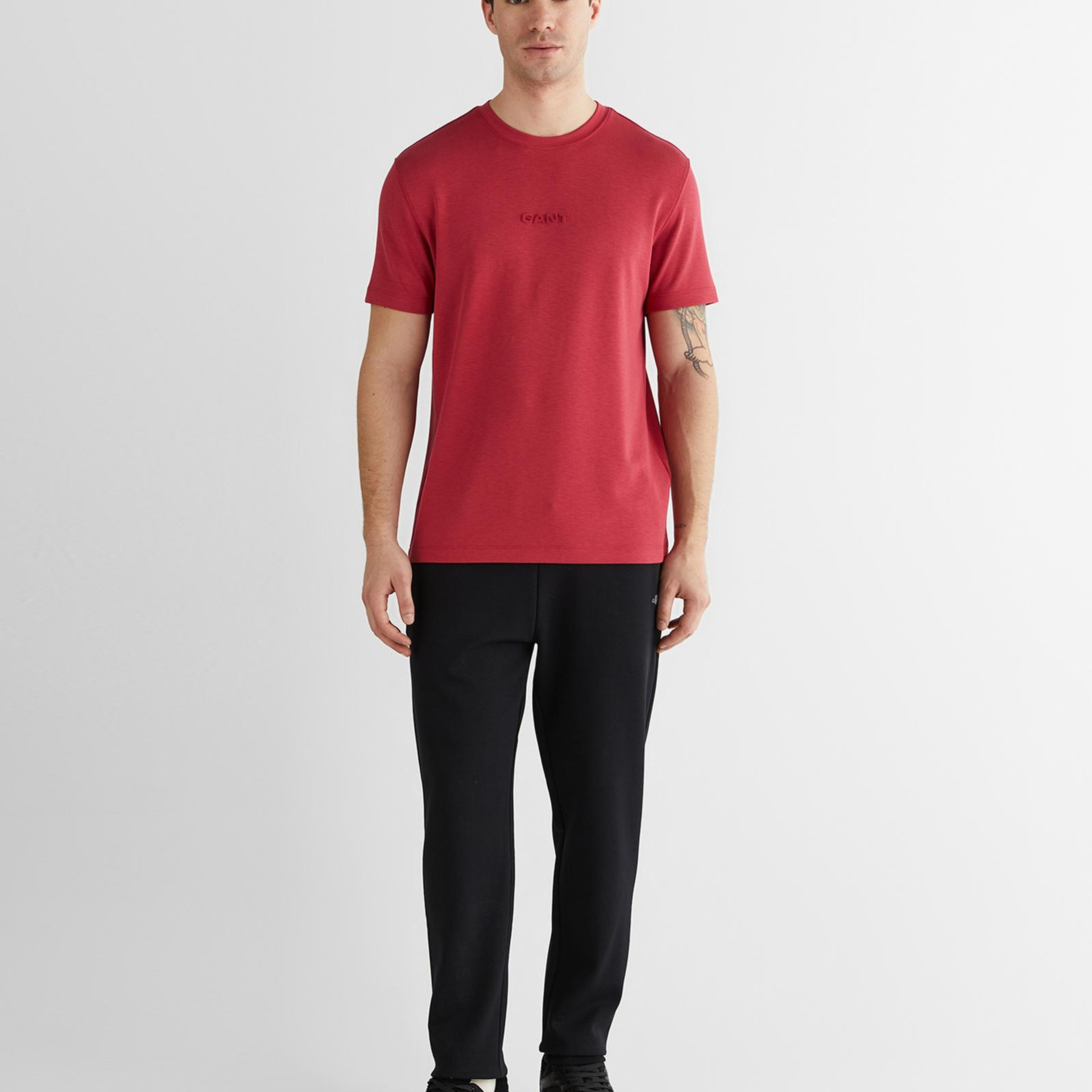 GANT Erkek Kırmızı Baskılı Kısa Kollu T-Shirt