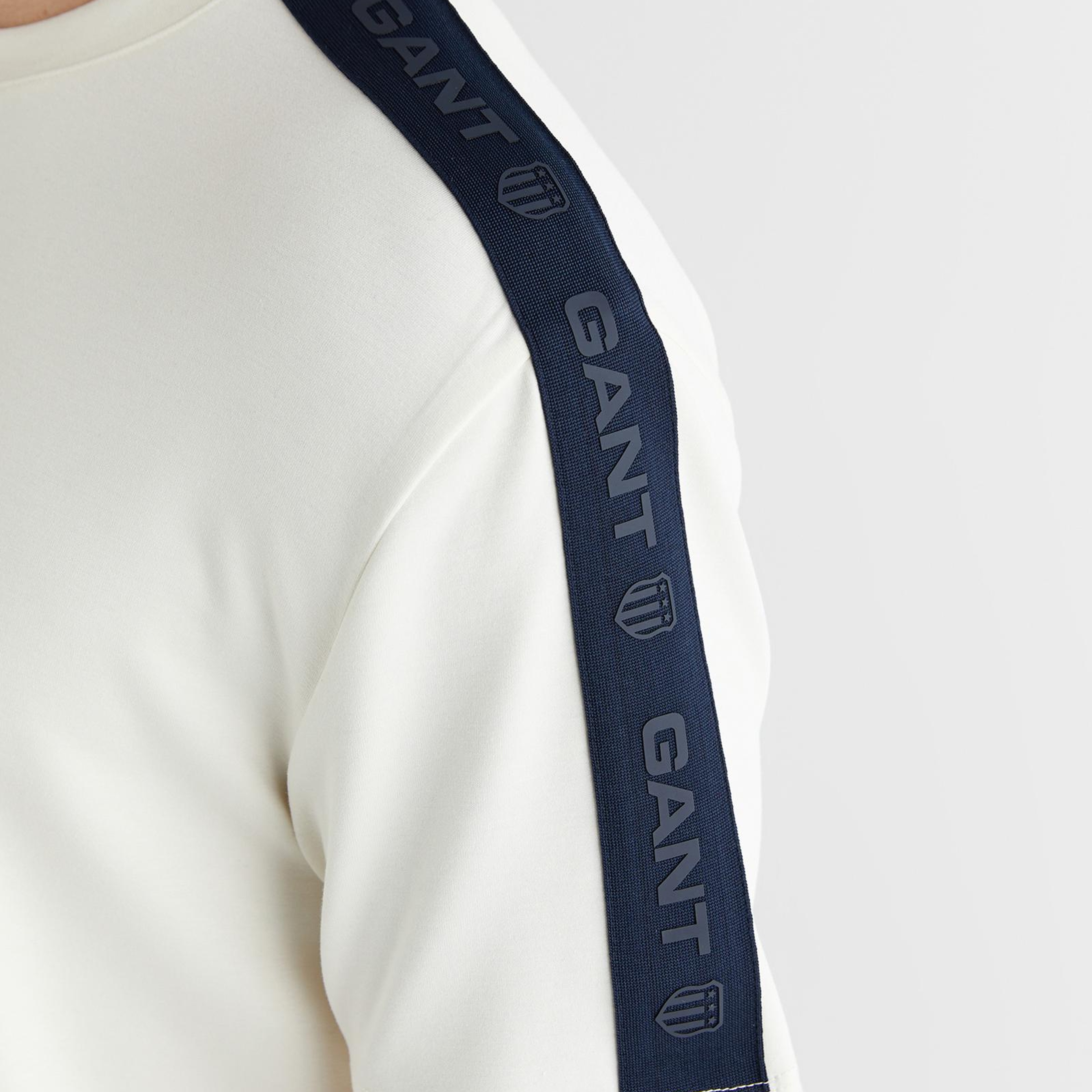 GANT Erkek Beyaz Baskılı Kısa Kollu T-Shirt