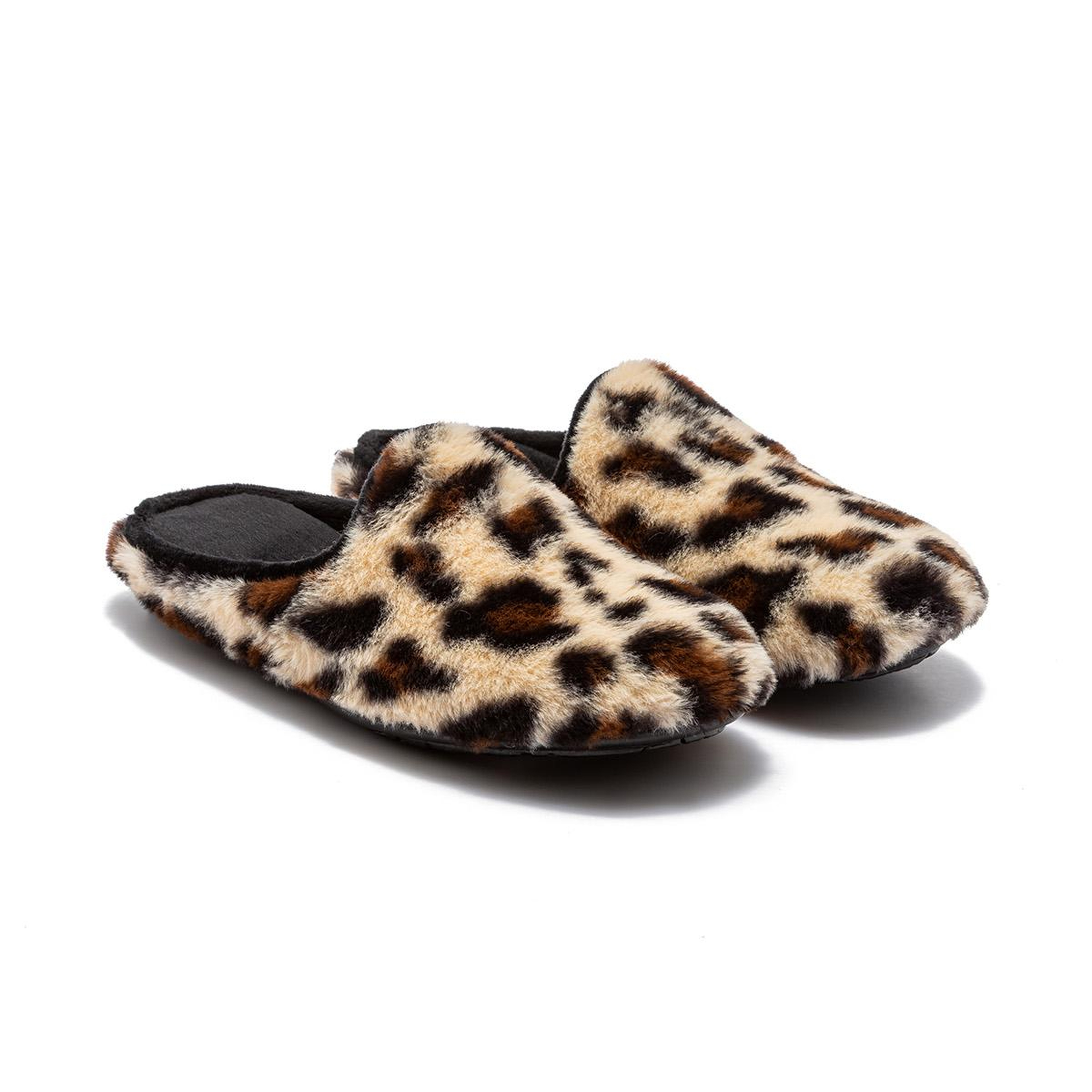 Leopar Kadın Peluş Ev Terliği Bej 37/41