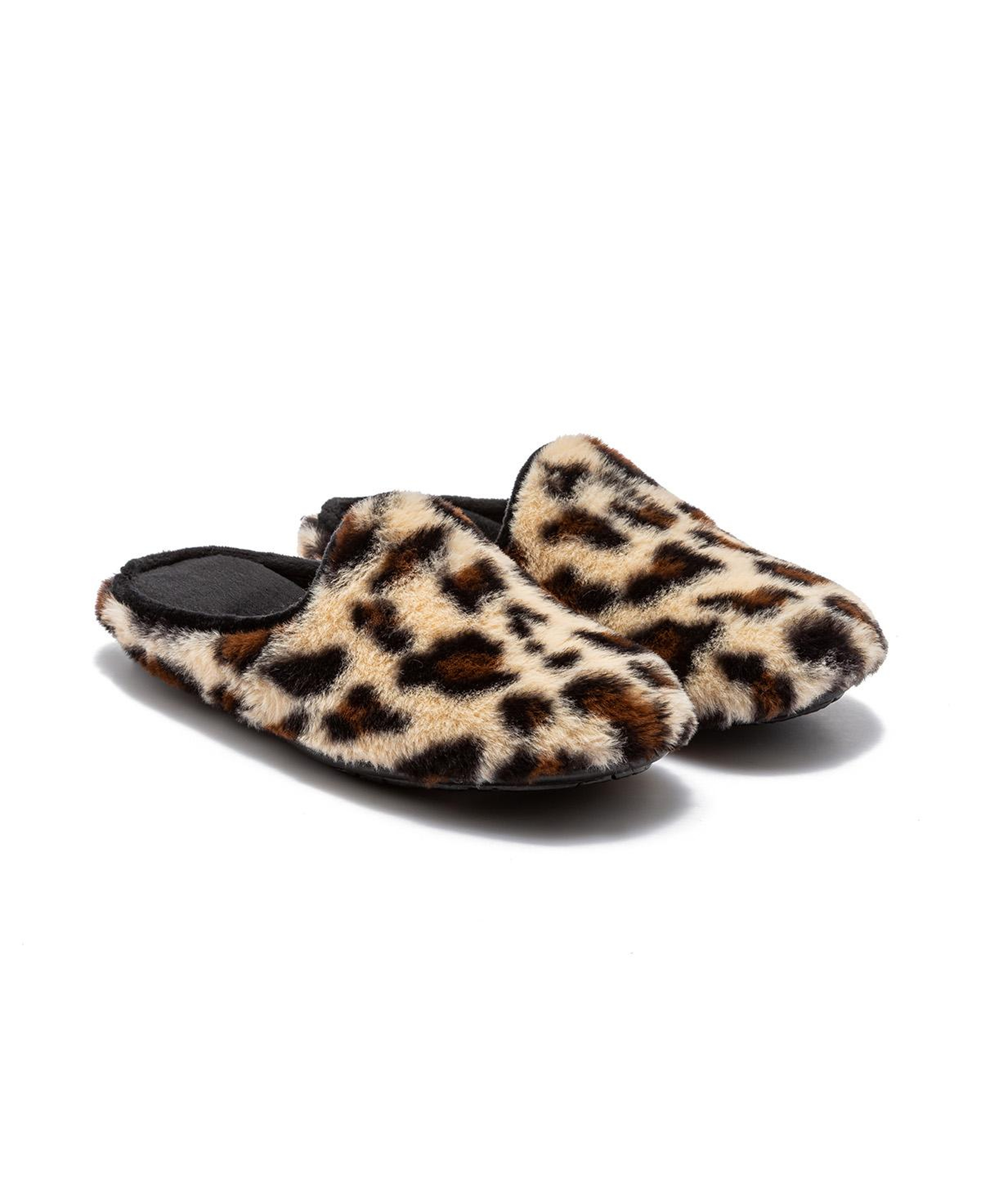 Leopar Kadın Peluş Ev Terliği Bej 37/41