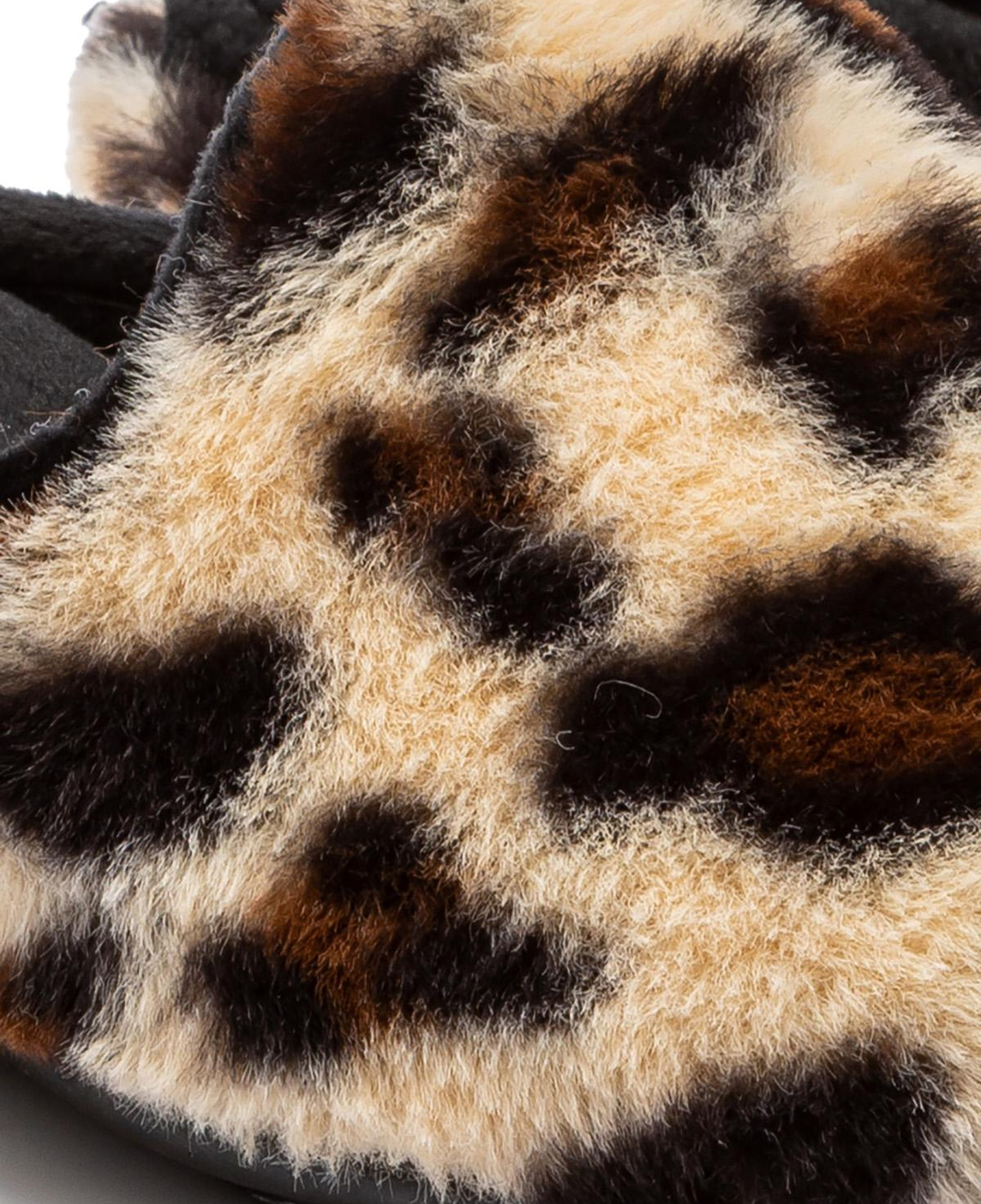 Leopar Kadın Peluş Ev Terliği Bej 37/41