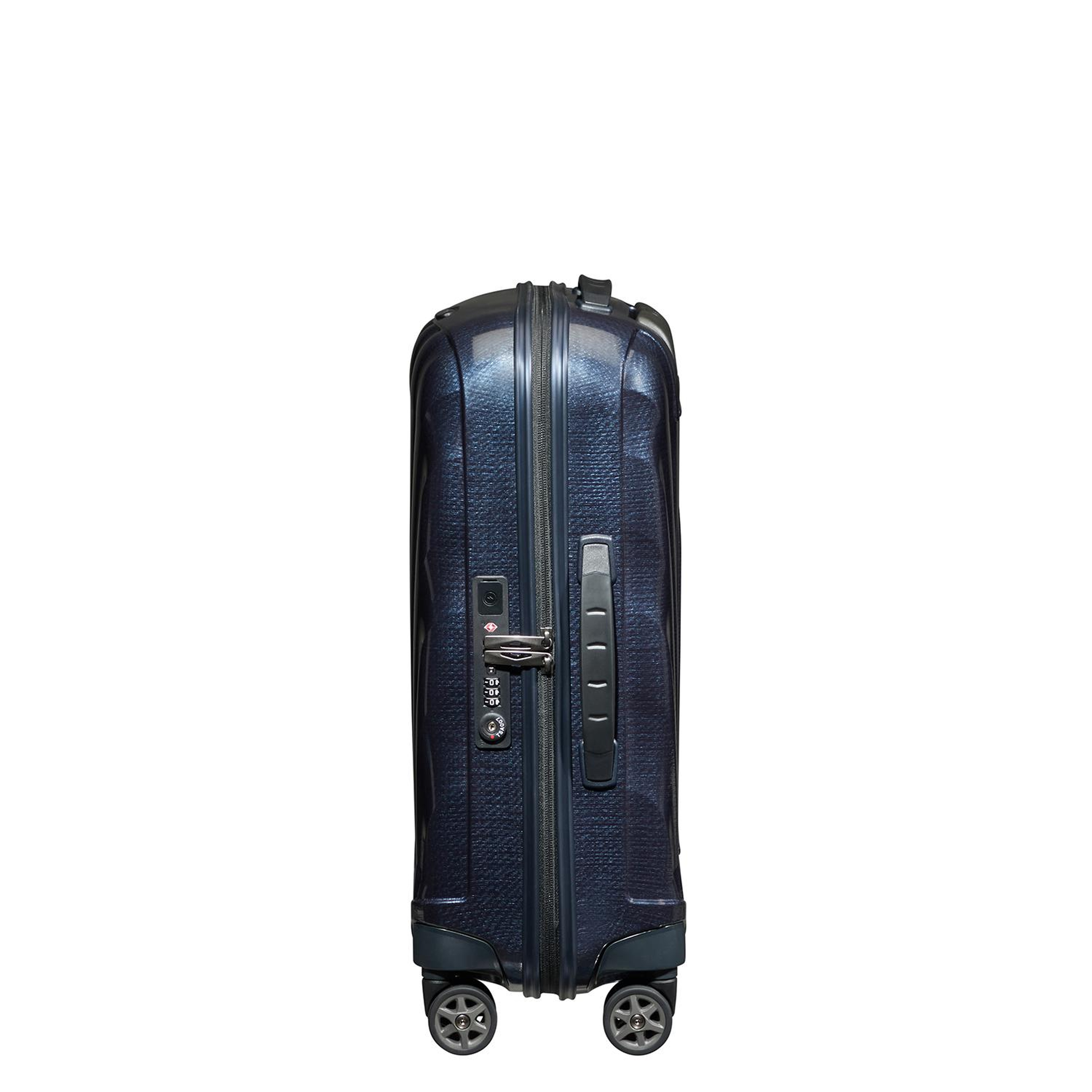 Samsonite Lacivert C-Lite - Spinner 4 Tekerlekli Körüklü Kabin Boy Valiz 55cm