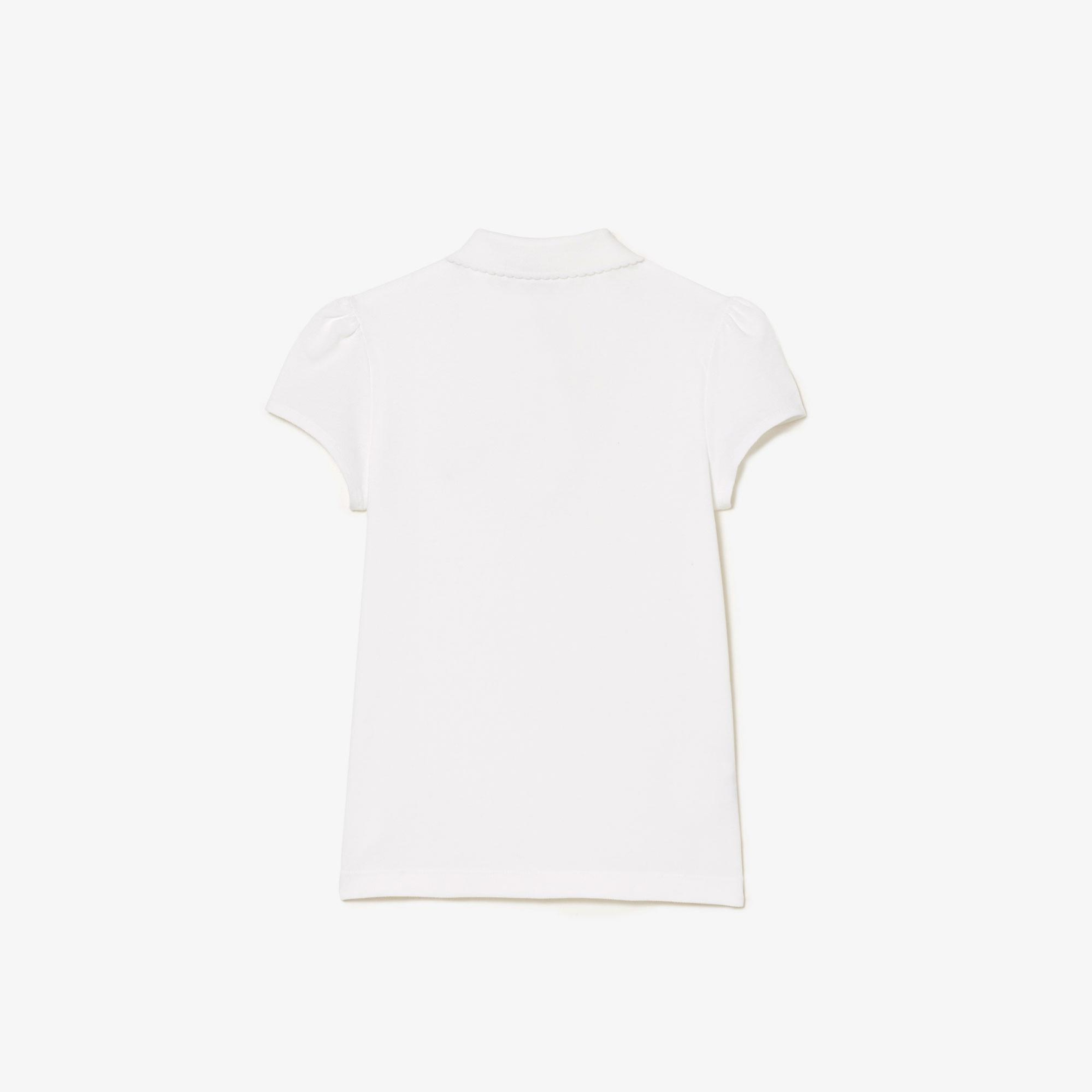 Kız Çocuk Beyaz Polo