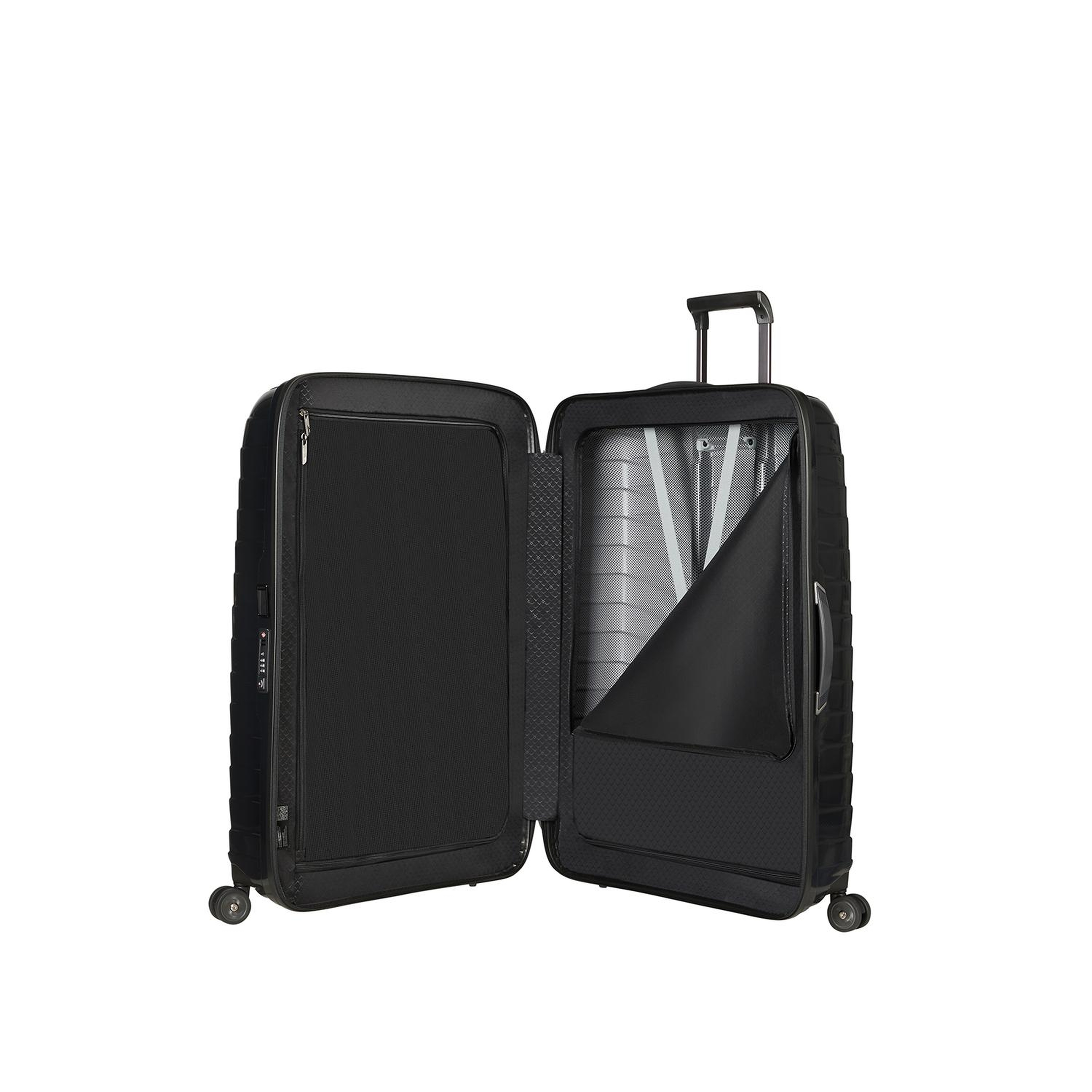 Samsonite Siyah Proxis - Spinner 4 Tekerlekli Ekstra Büyük Boy Valiz 81cm