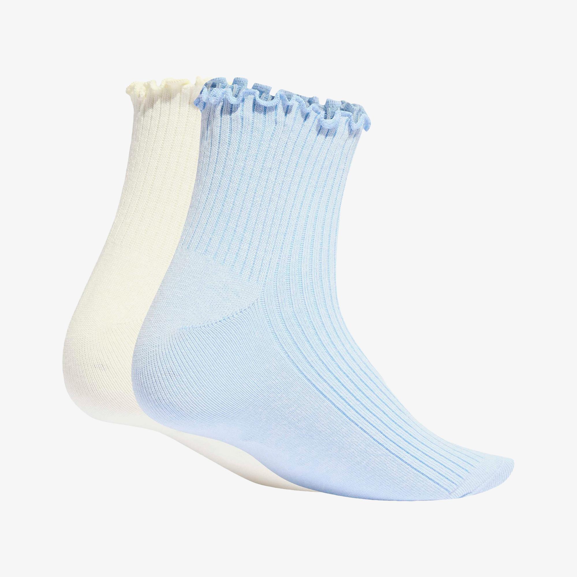adidas Ruffle 1/4 S 2P Unisex Mavi Çorap