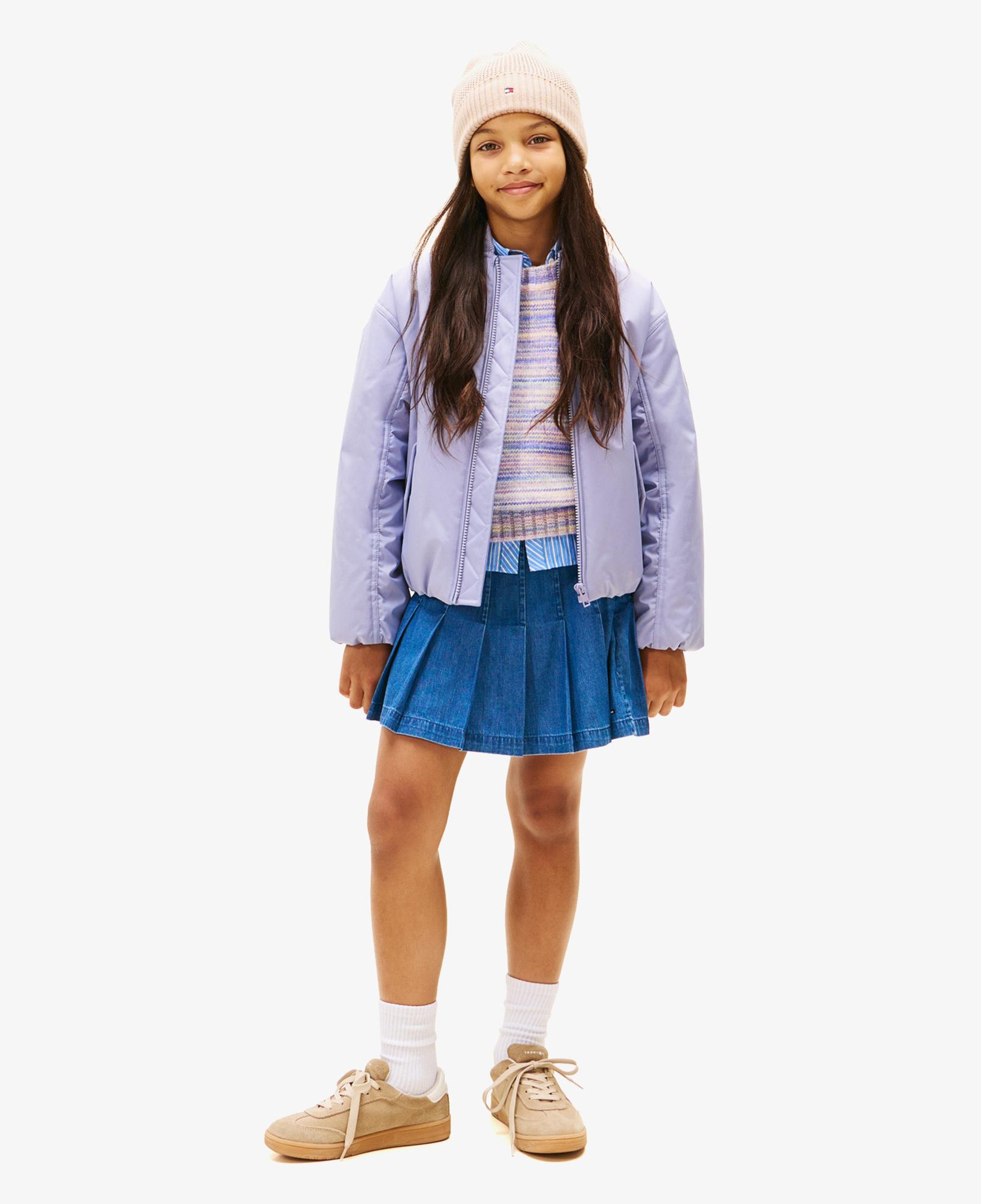 Tommy Hilfiger Padded Bomber Çocuk Mavi Ceket