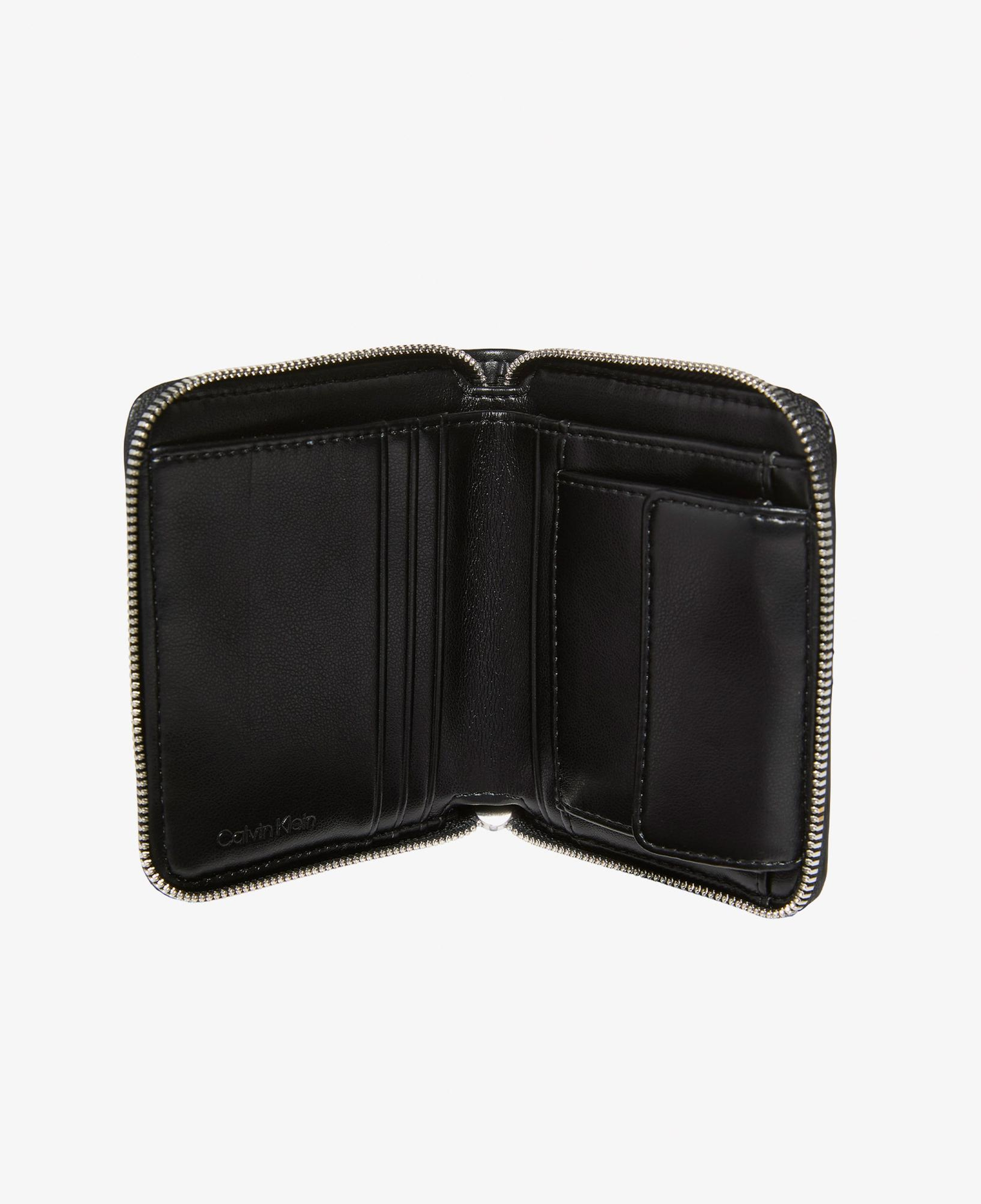 Calvin Klein Quilted Square Zip Around Kadın Siyah Cüzdan