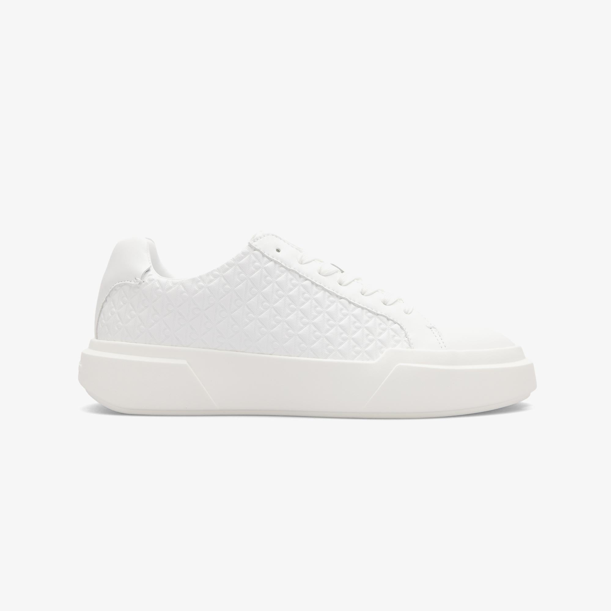 Calvin Klein Chunky Cupsole Laceup Kadın Beyaz Sneaker