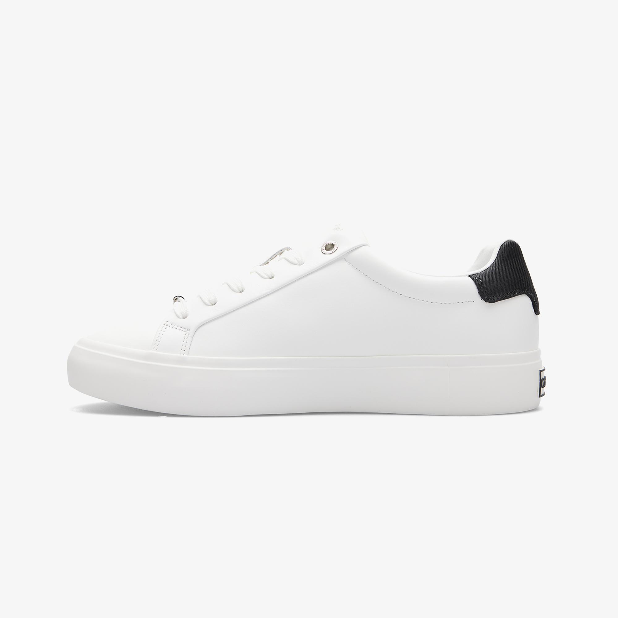 Calvin Klein Vulc Lace Up Moire Kadın Beyaz Sneaker