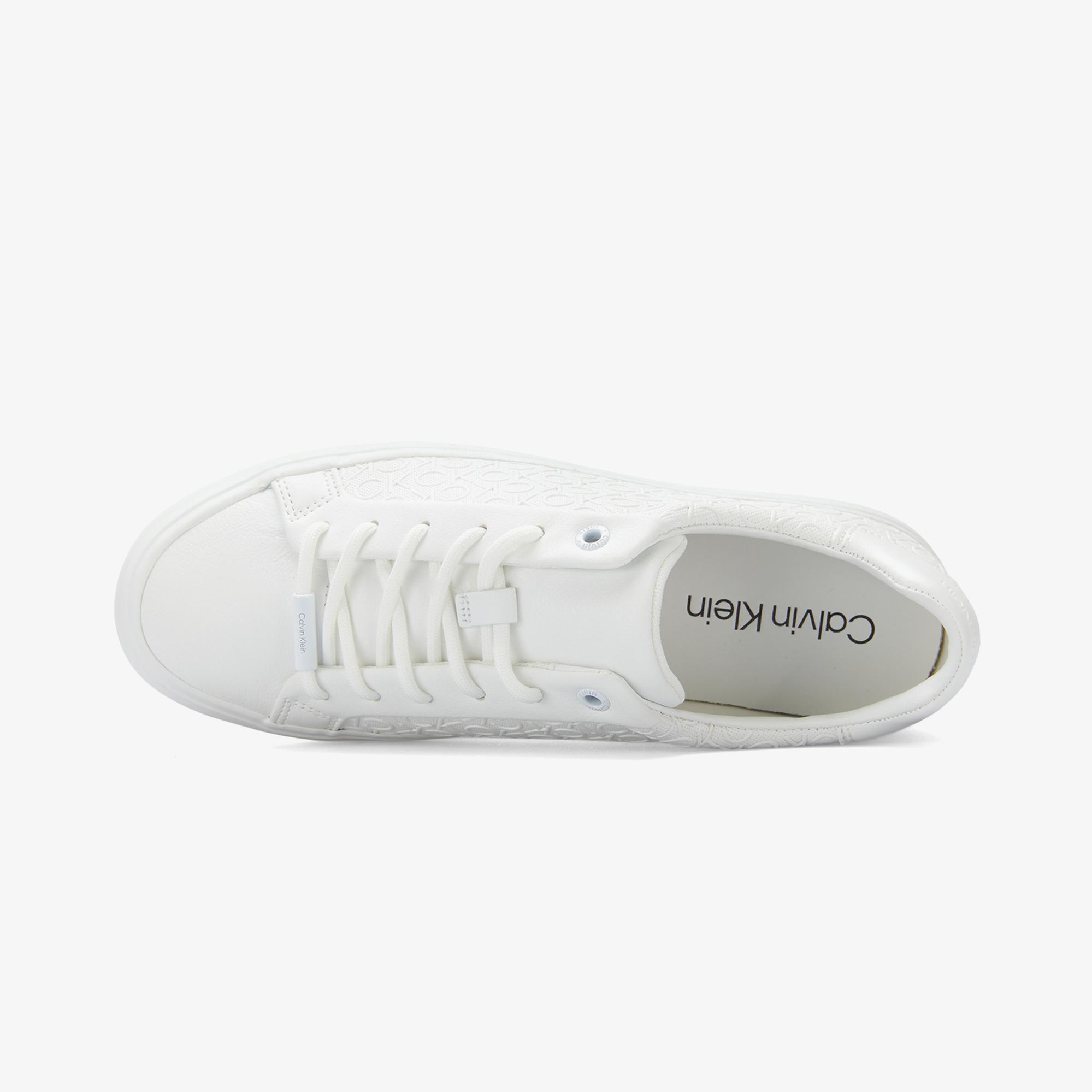Calvin Klein Vulc Lace Up Mono Kadın Beyaz Sneaker