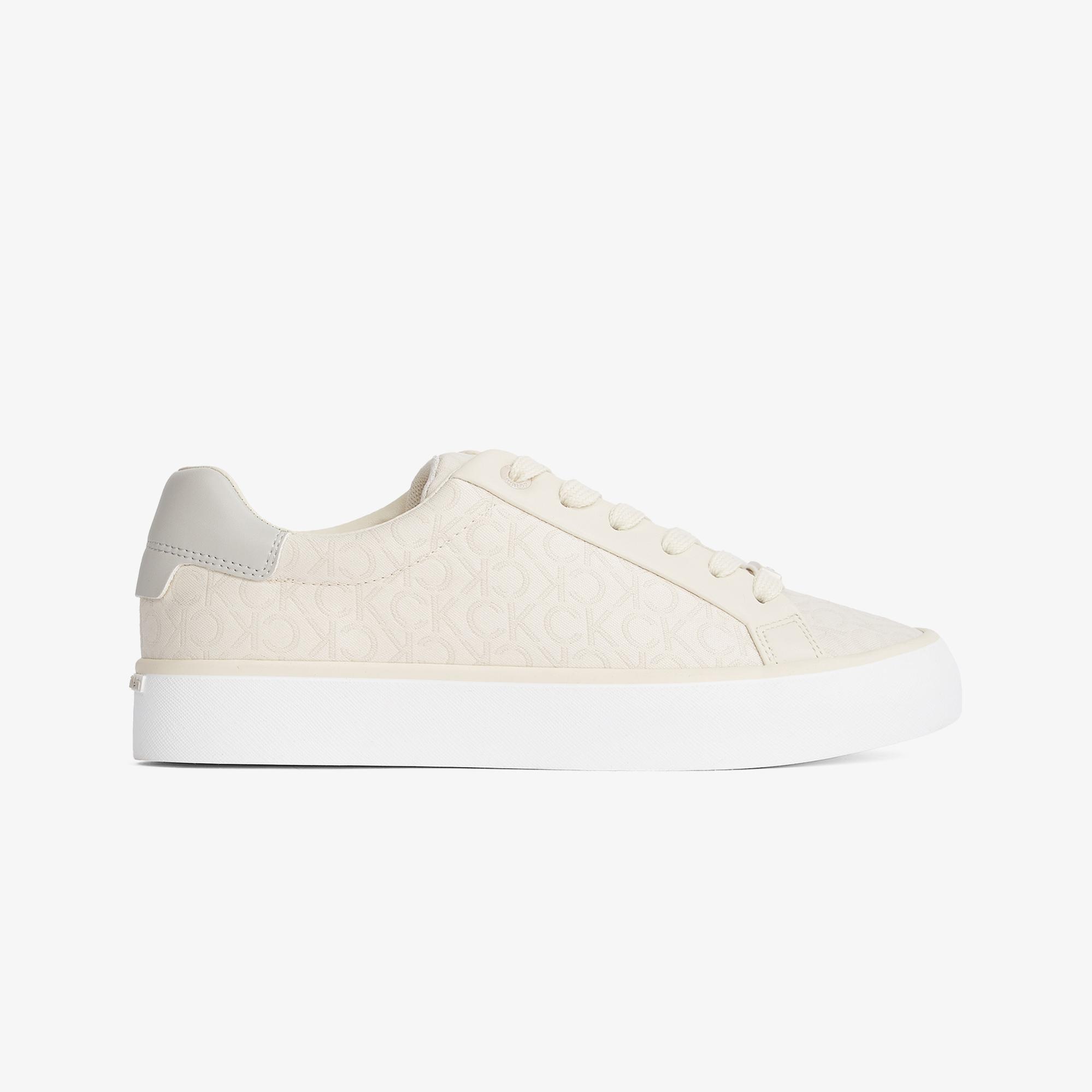 Calvin Klein Vulcanic Lace Up Kadın Bej Sneaker