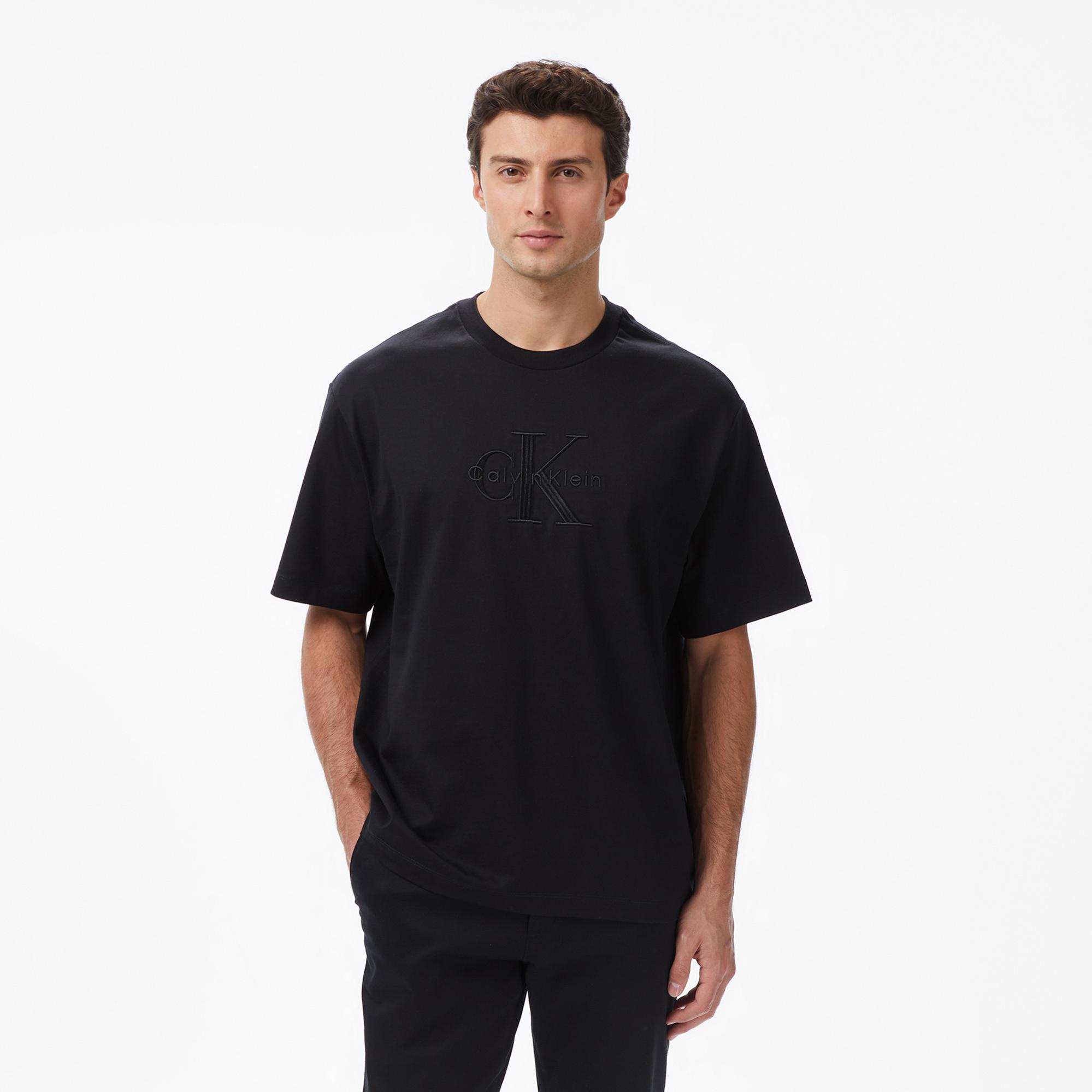Calvin Klein Jersey Erkek Siyah T-Shirt