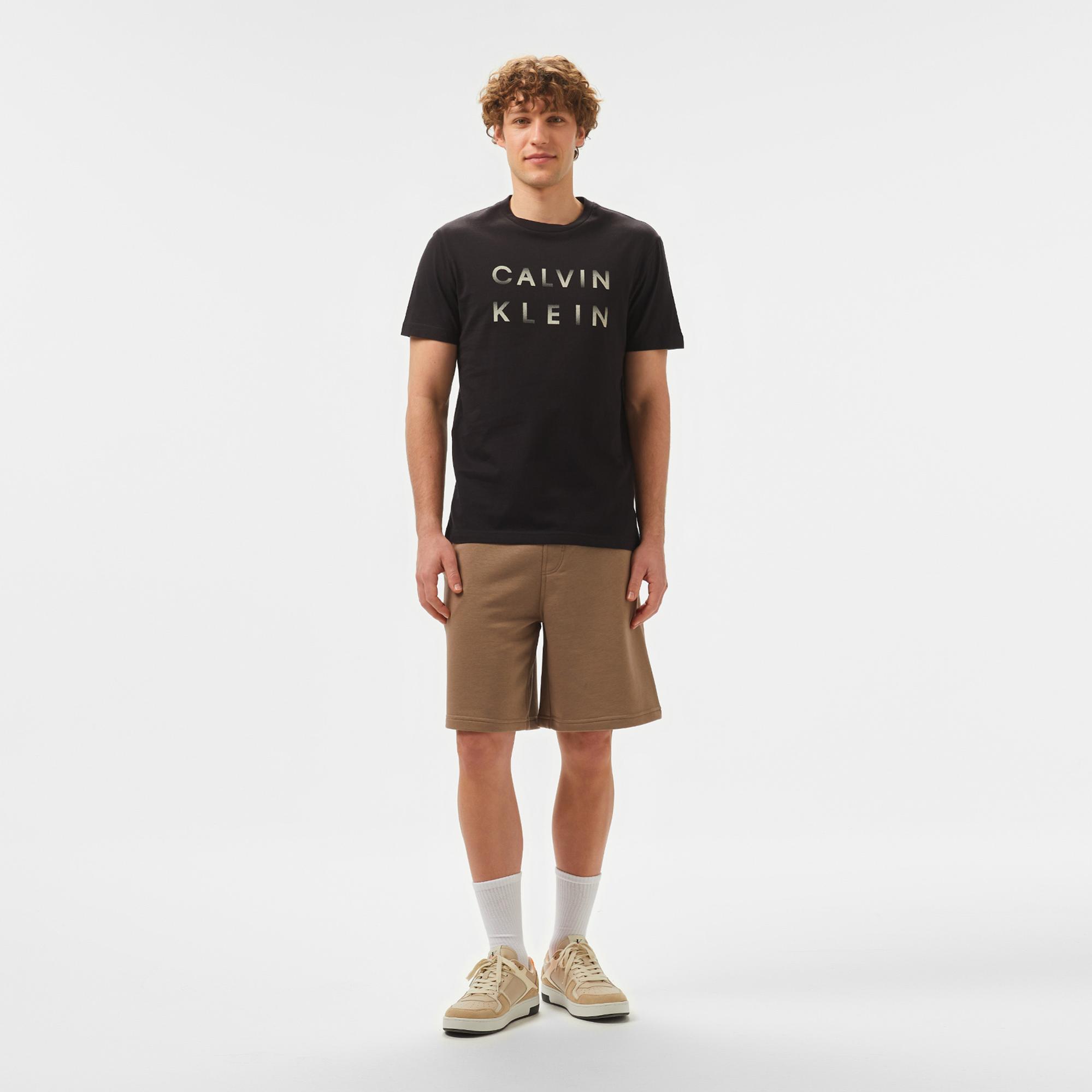 Calvin Klein Logo Erkek Siyah T-Shirt