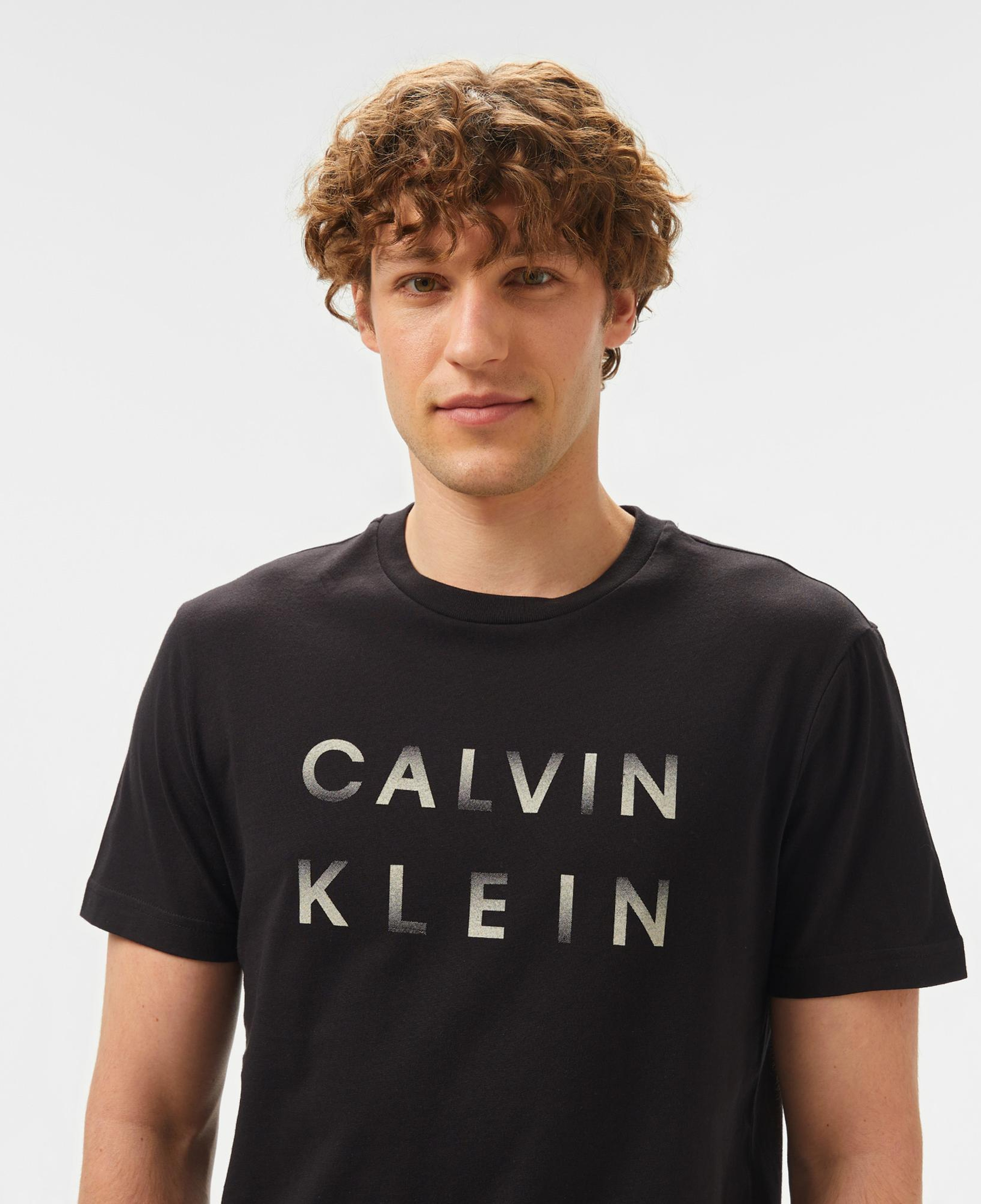 Calvin Klein Logo Erkek Siyah T-Shirt