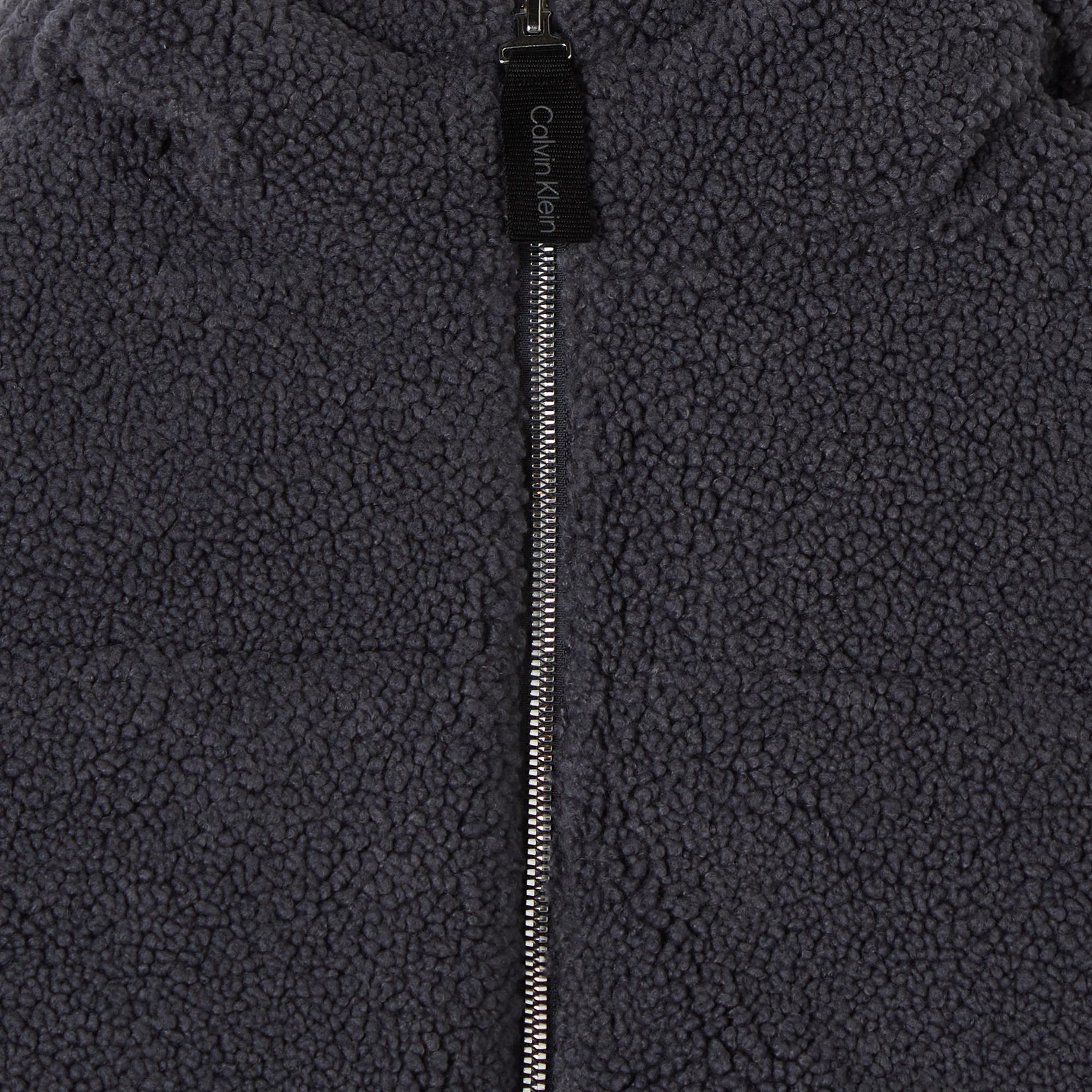 Calvin Klein Jeans Teddy Hooded Puffer Çocuk Siyah Mont