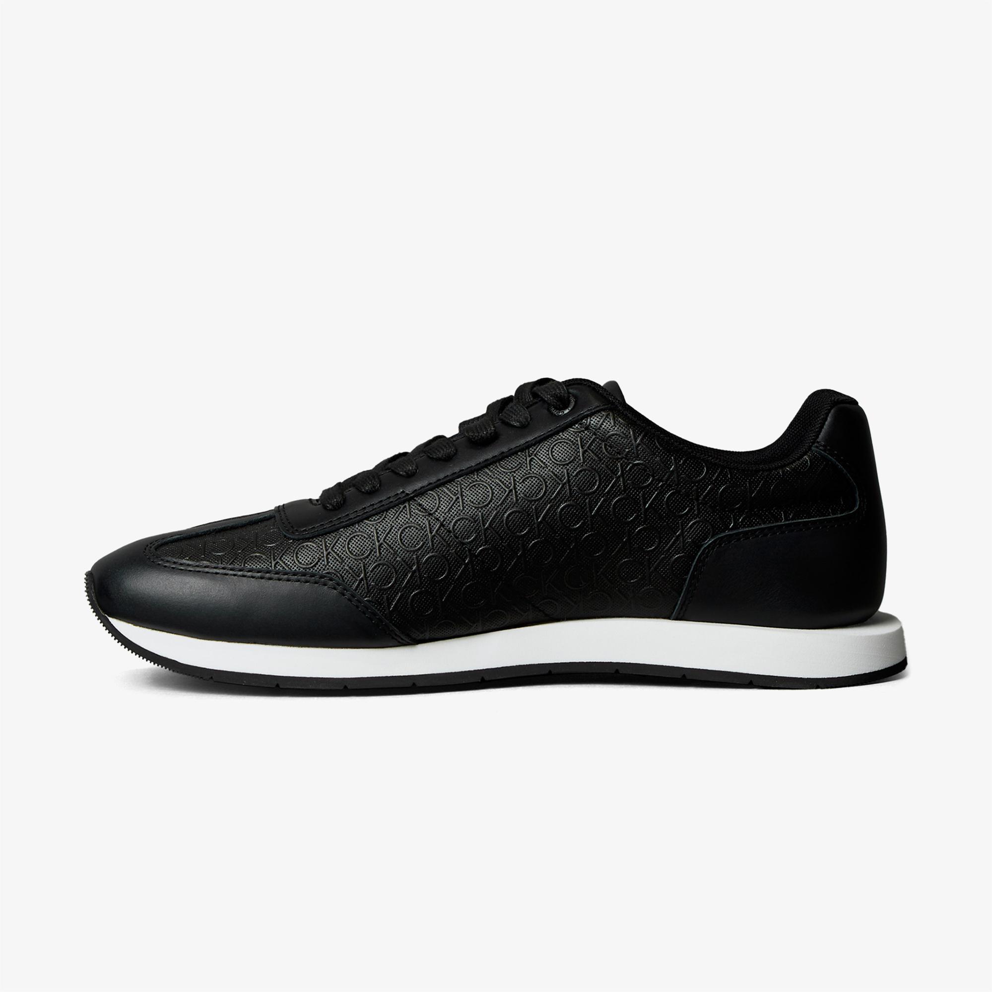 Calvin Klein Runn Lace up Mono Erkek Siyah Sneaker