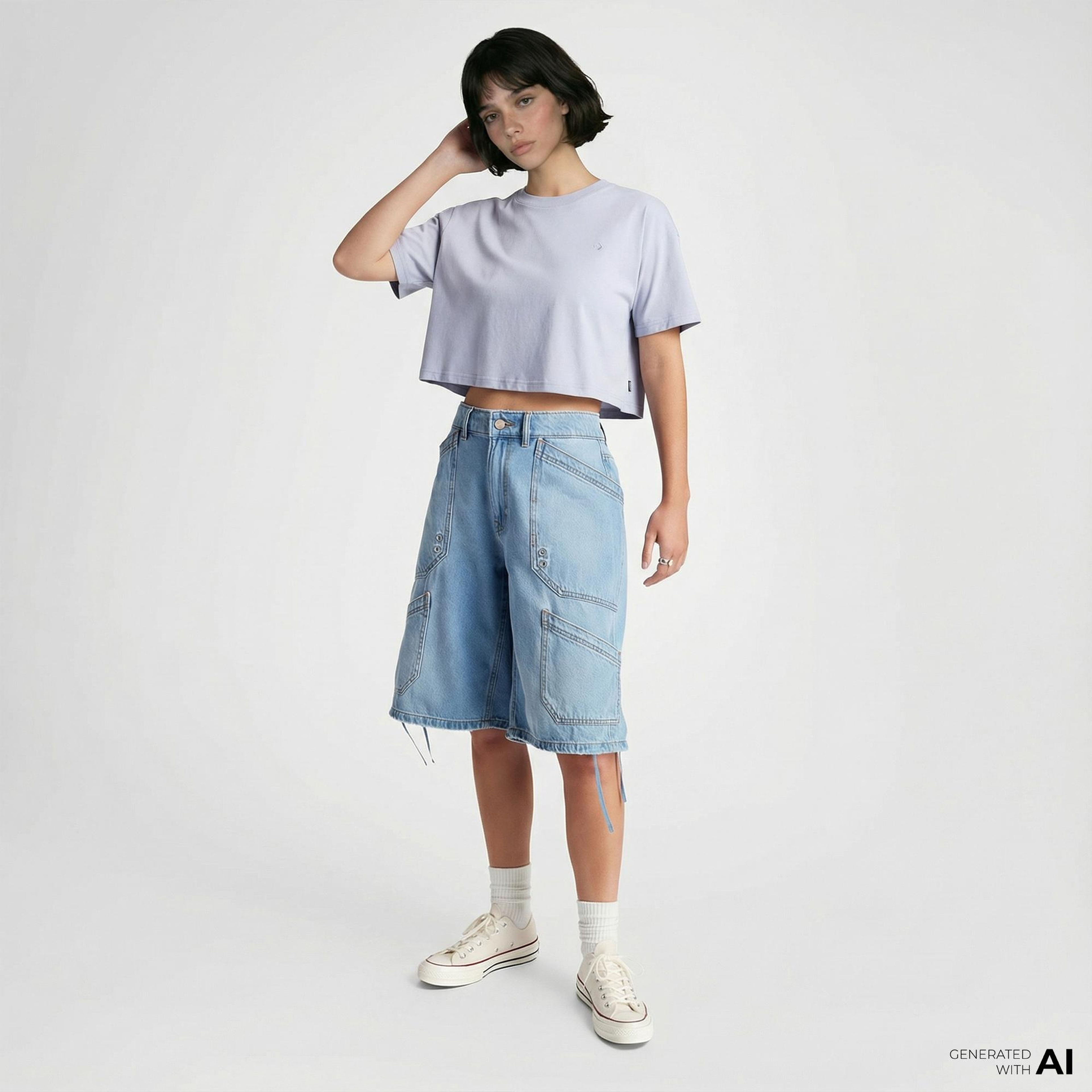 Converse Kadın Lila T-Shirt