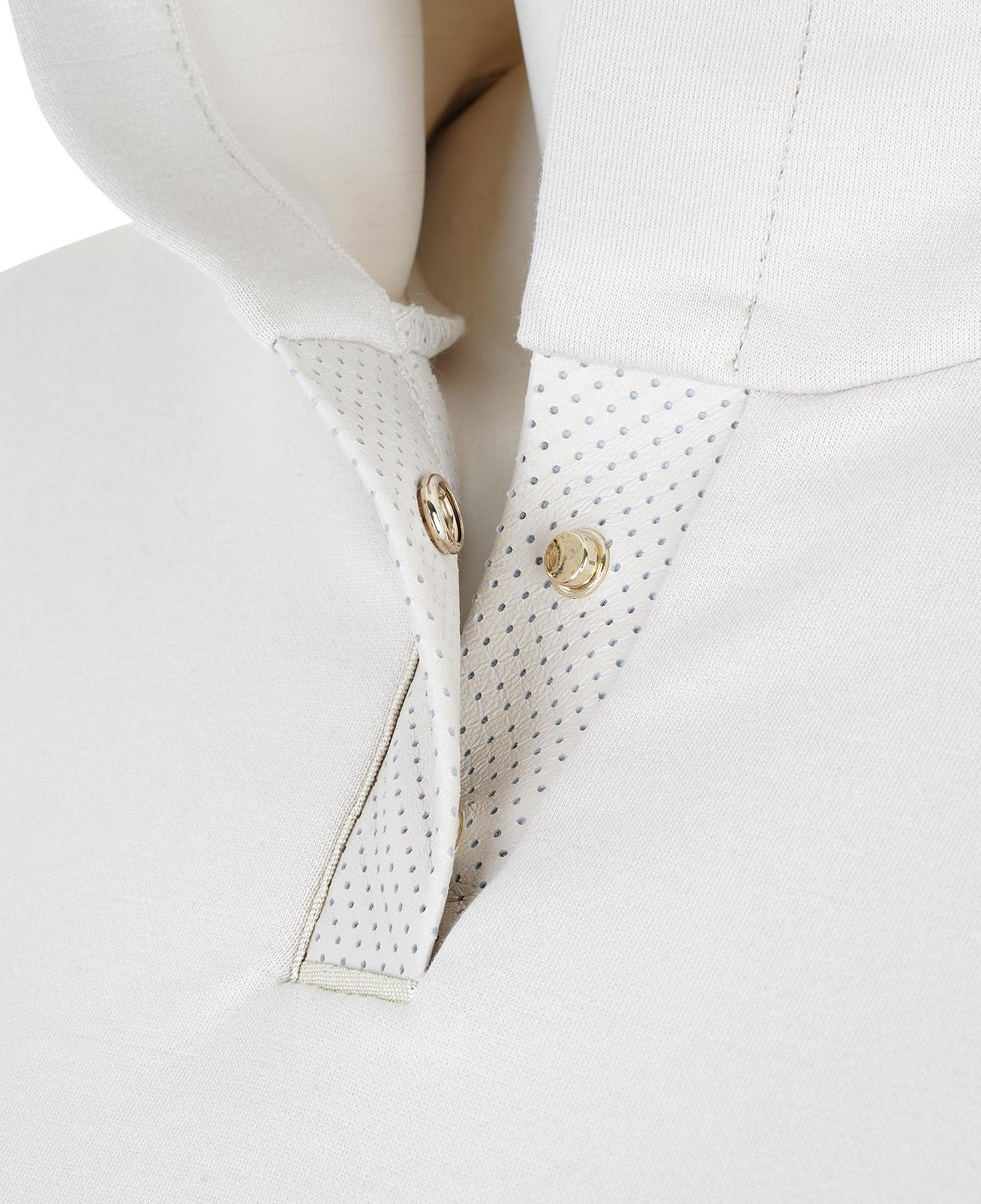 Amari Bej Kadın Deri Detaylı Kapüşonlu Sweatshirt