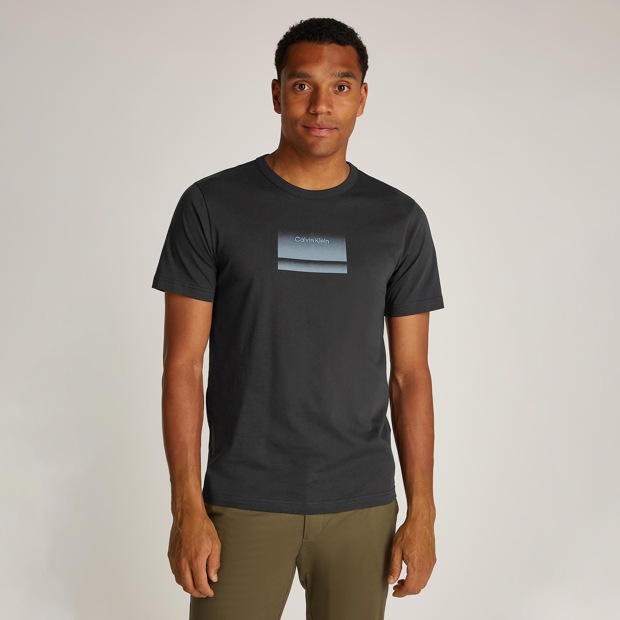Calvin Klein Gradient Logo Erkek Siyah T-Shirt