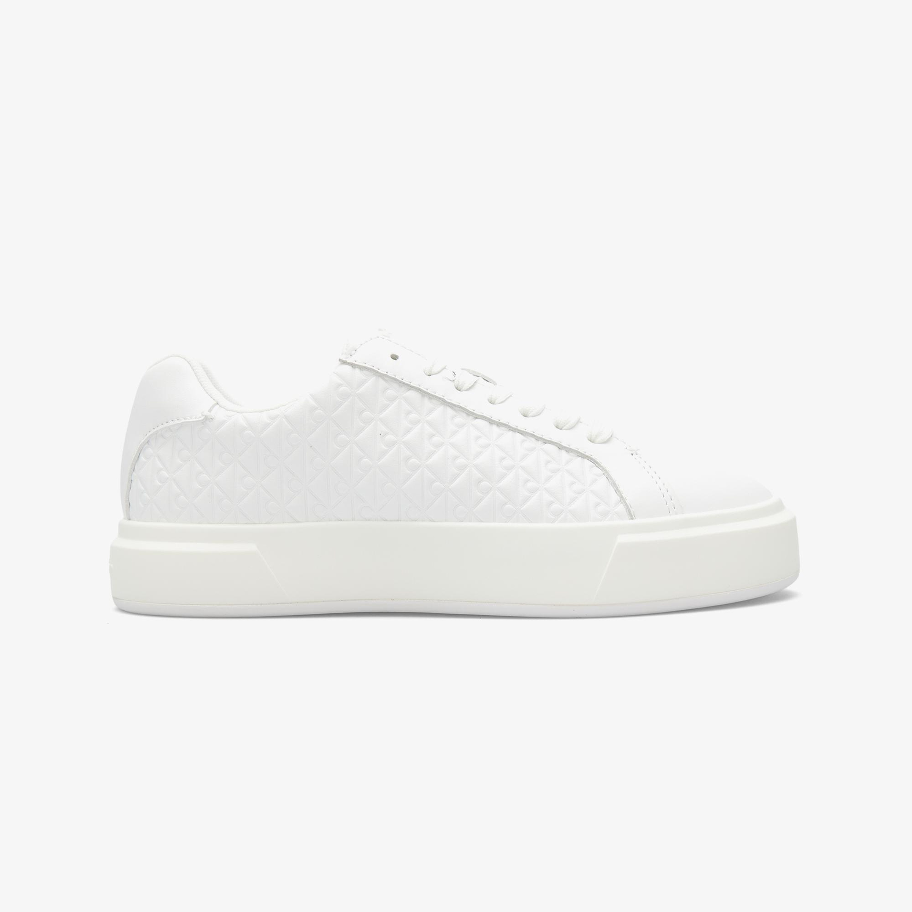 Calvin Klein Basket Lace Up Kadın Beyaz Sneaker