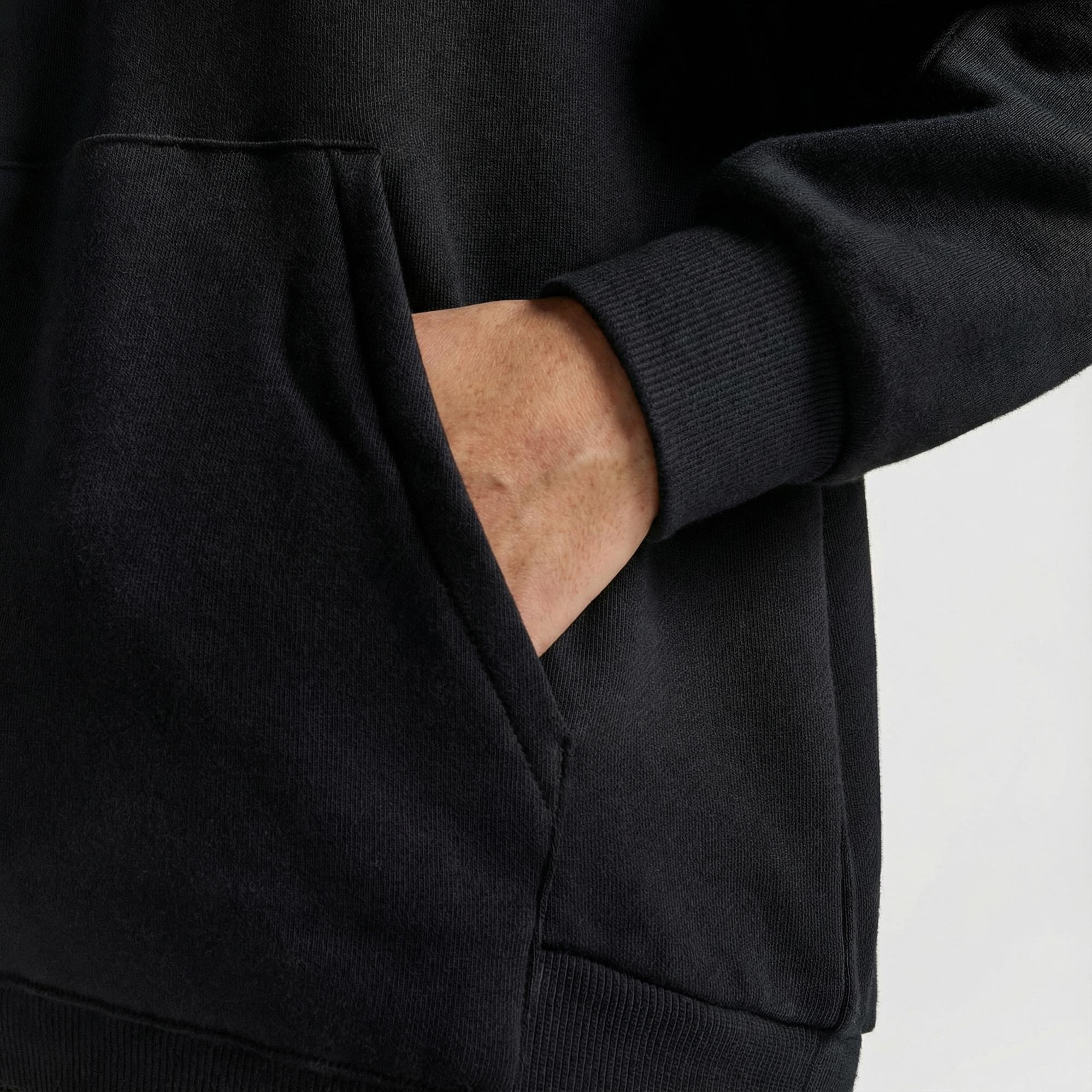 Converse Kadın Oversize Fit Siyah Hoodie