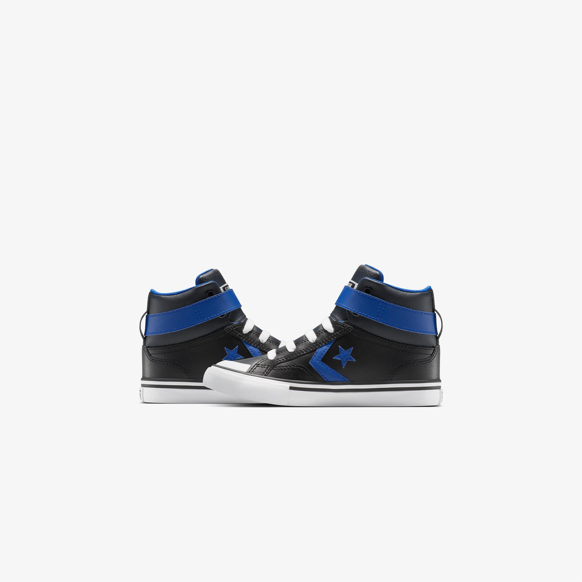 Converse Pro Blaze Strap Leather Easy On Çocuk Siyah Sneaker