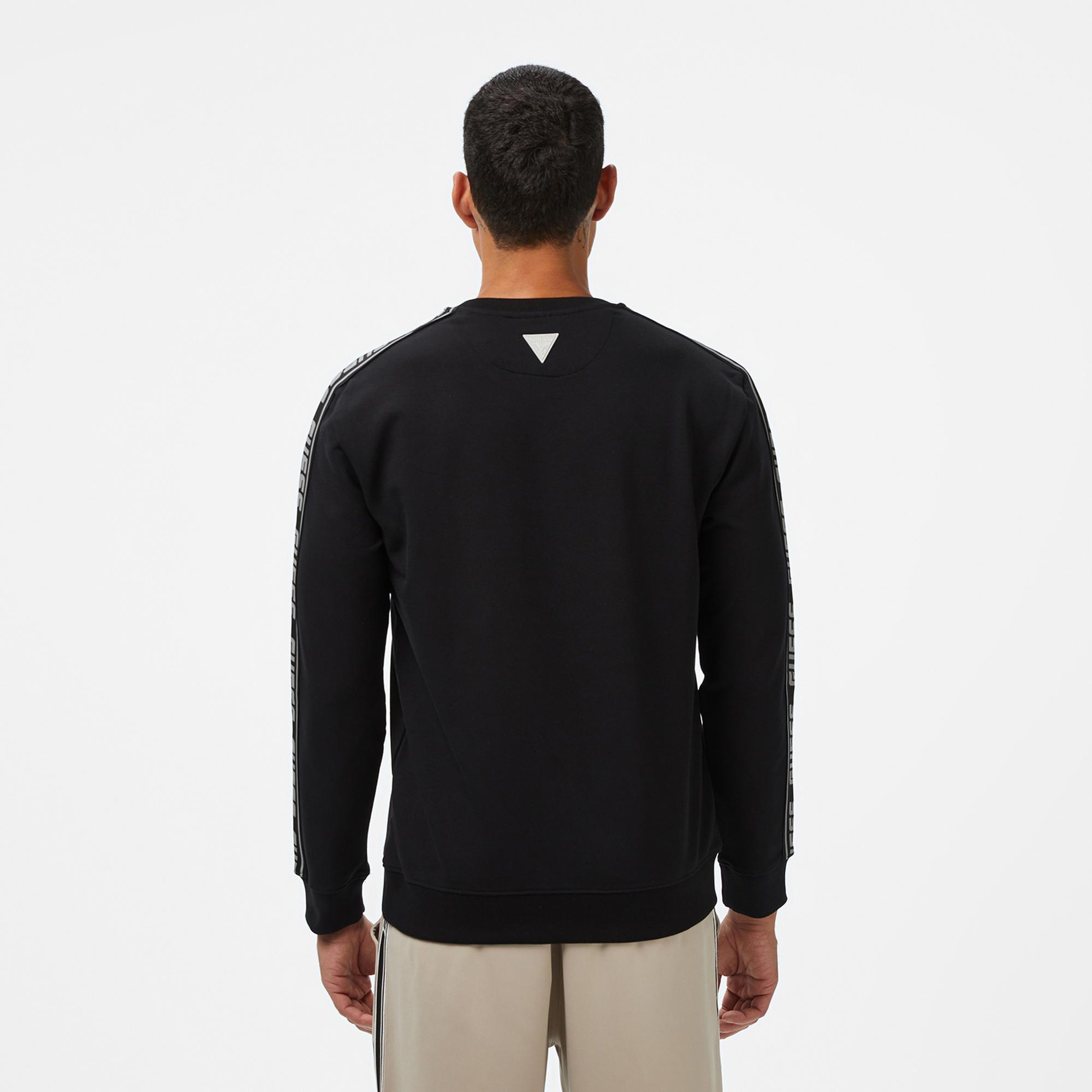 Guess Arlo Erkek Siyah Sweatshirt