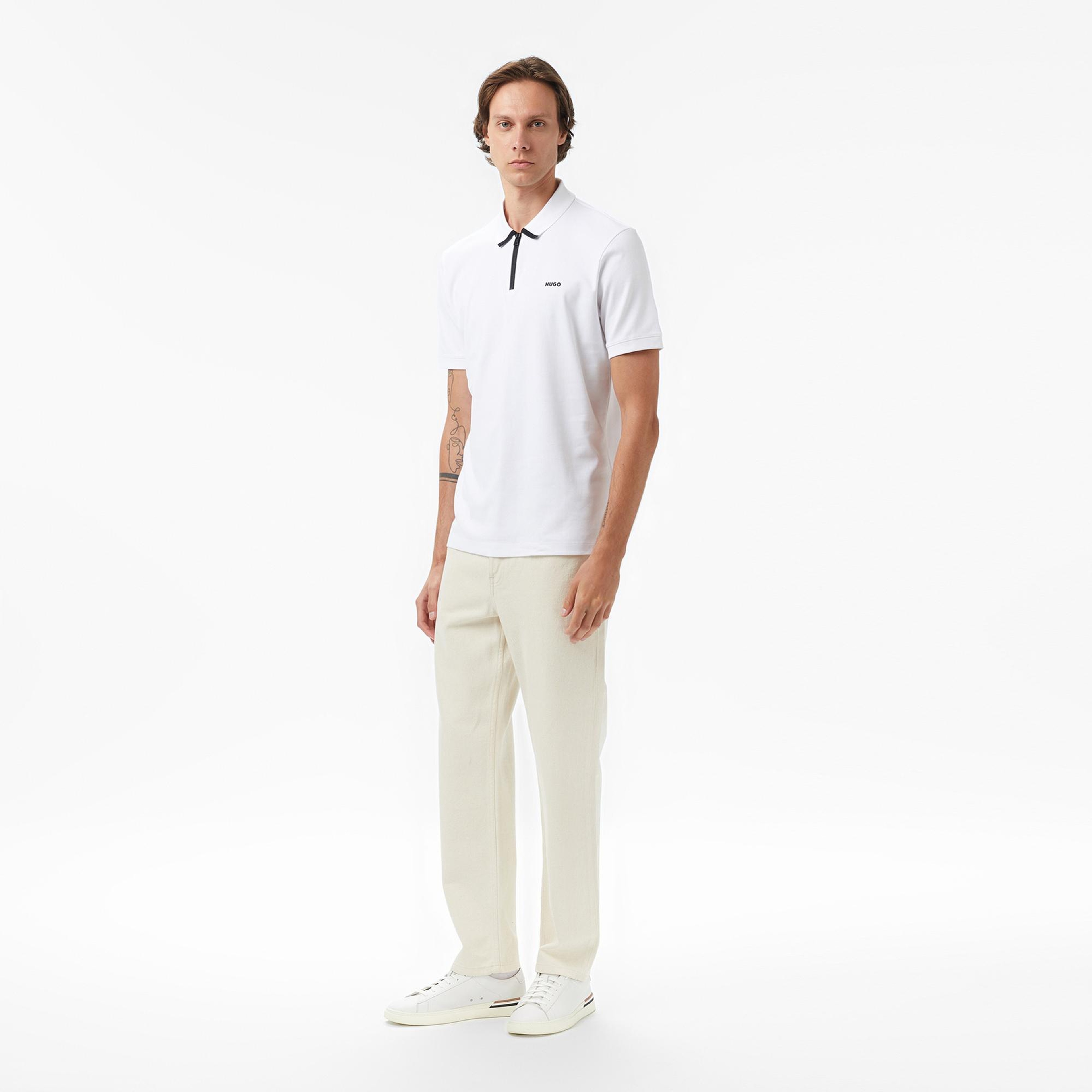 Hugo Dalomino Erkek Beyaz Polo