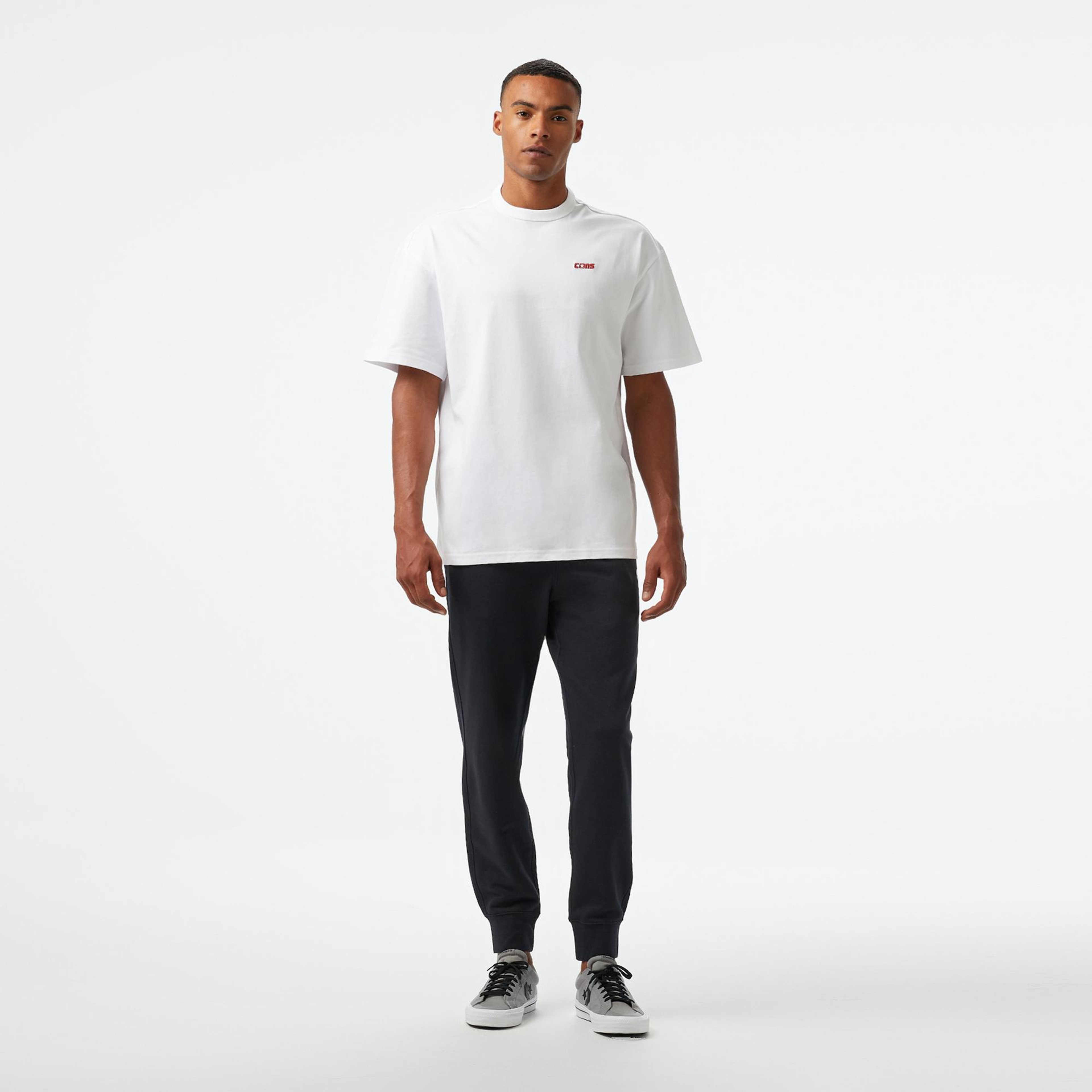 Converse Loose Fit Erkek Beyaz T-Shirt