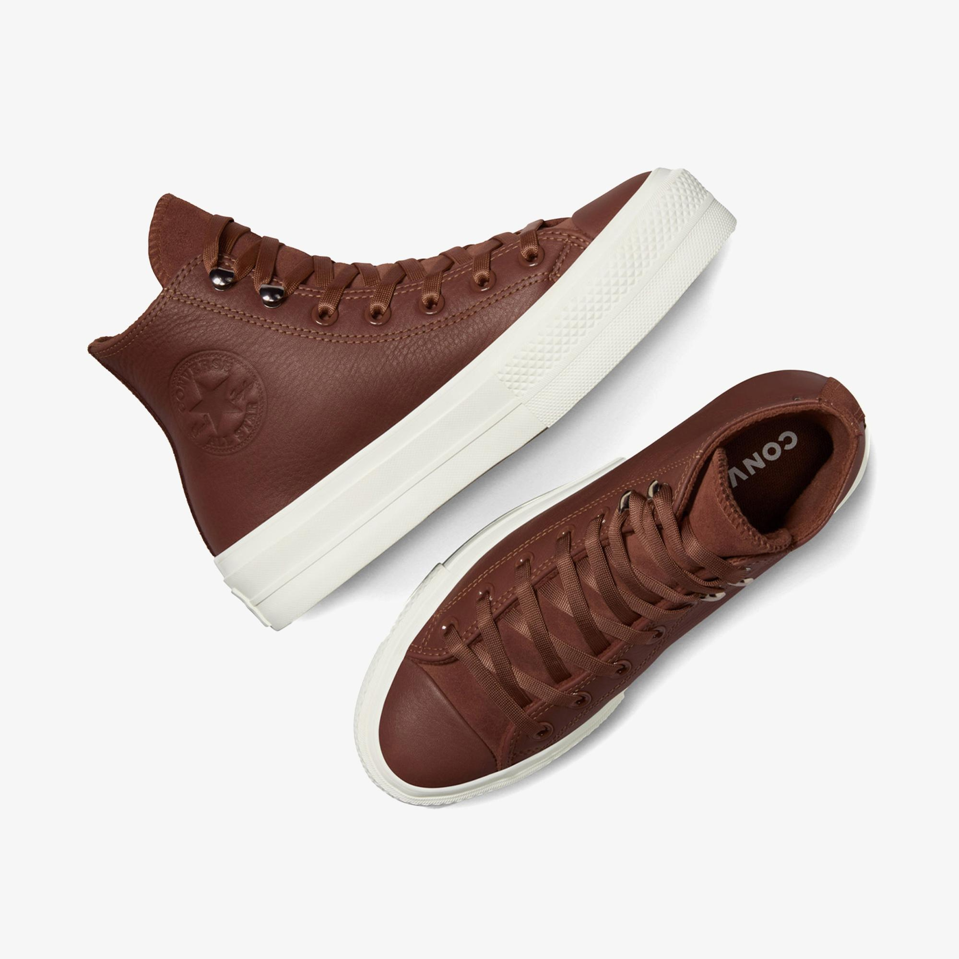 Converse Ctas Lift Hi Bear Kadın Kahverengi Sneaker