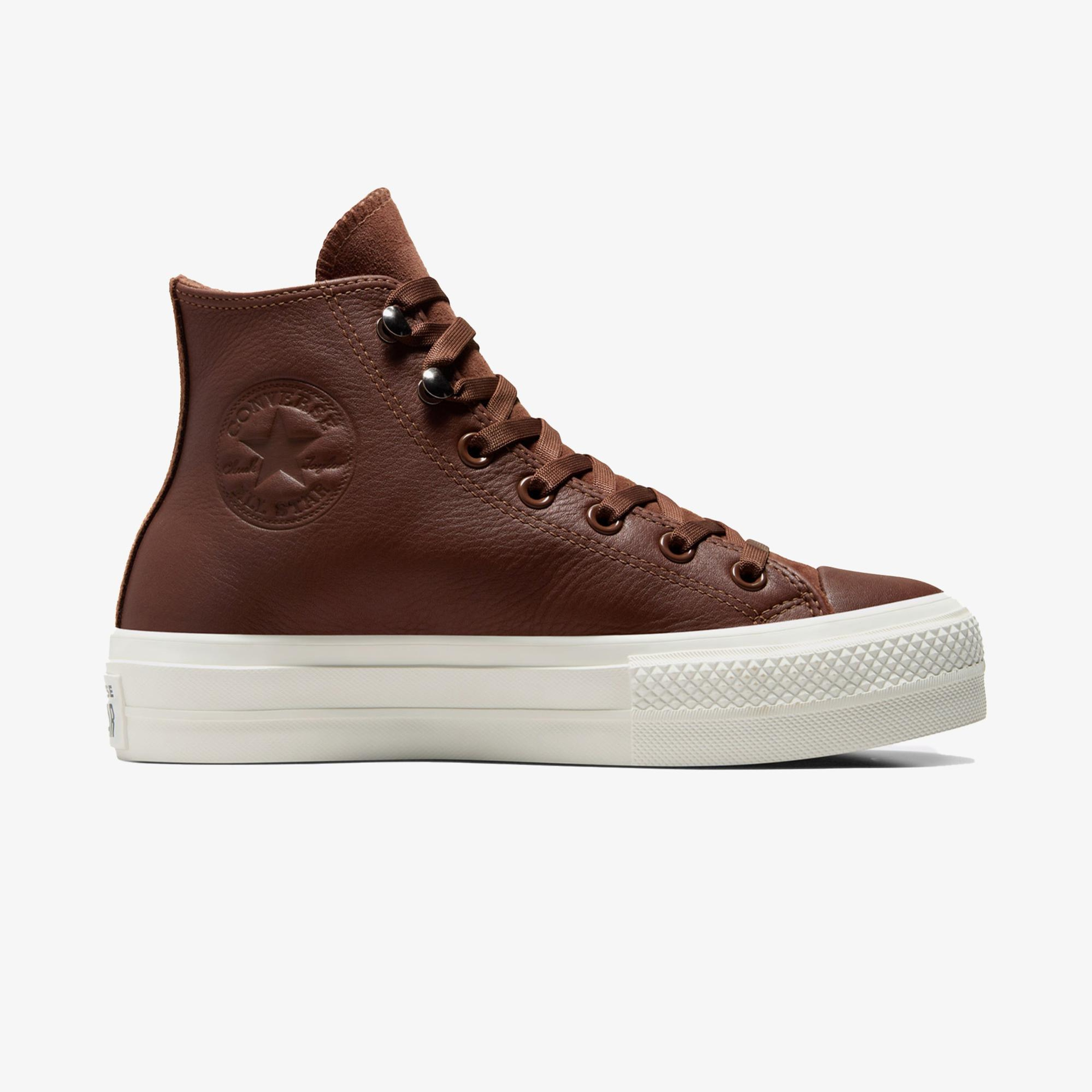 Converse Ctas Lift Hi Bear Kadın Kahverengi Sneaker