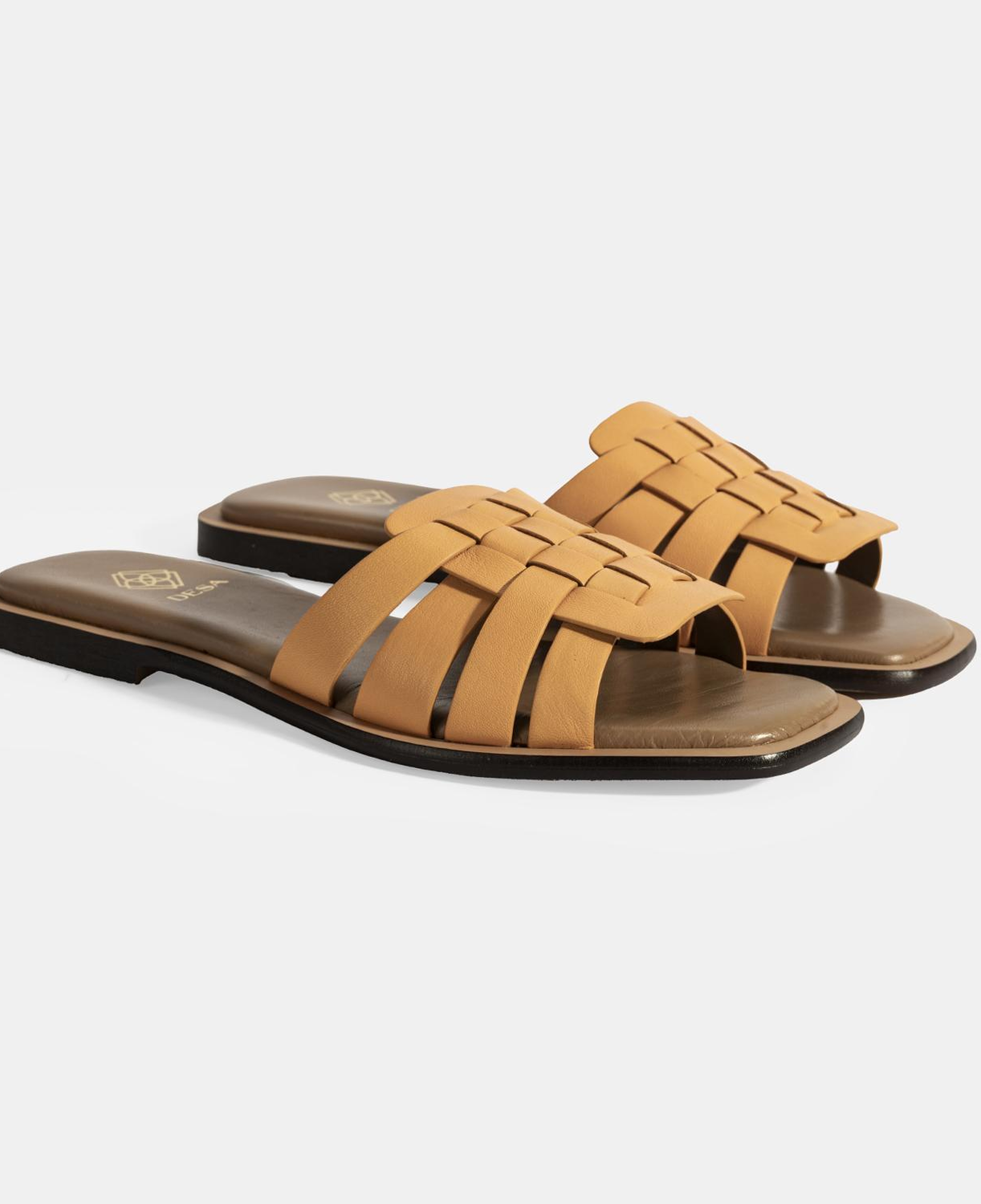 Kadın Turuncu Deri Terlik