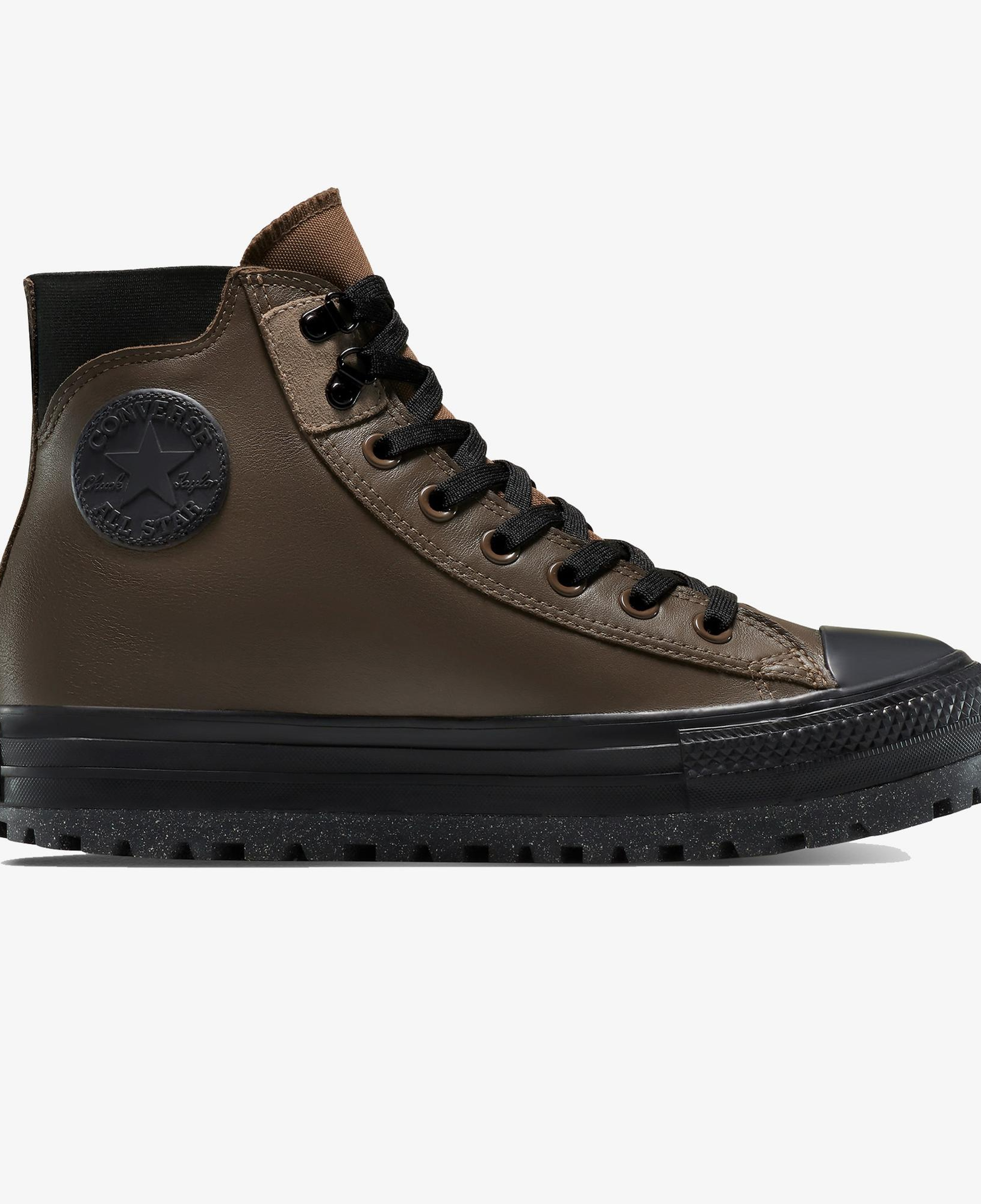 Converse Chuck Taylor All Star City Trek Unisex Kahverengi Deri Su Geçirmez Bot