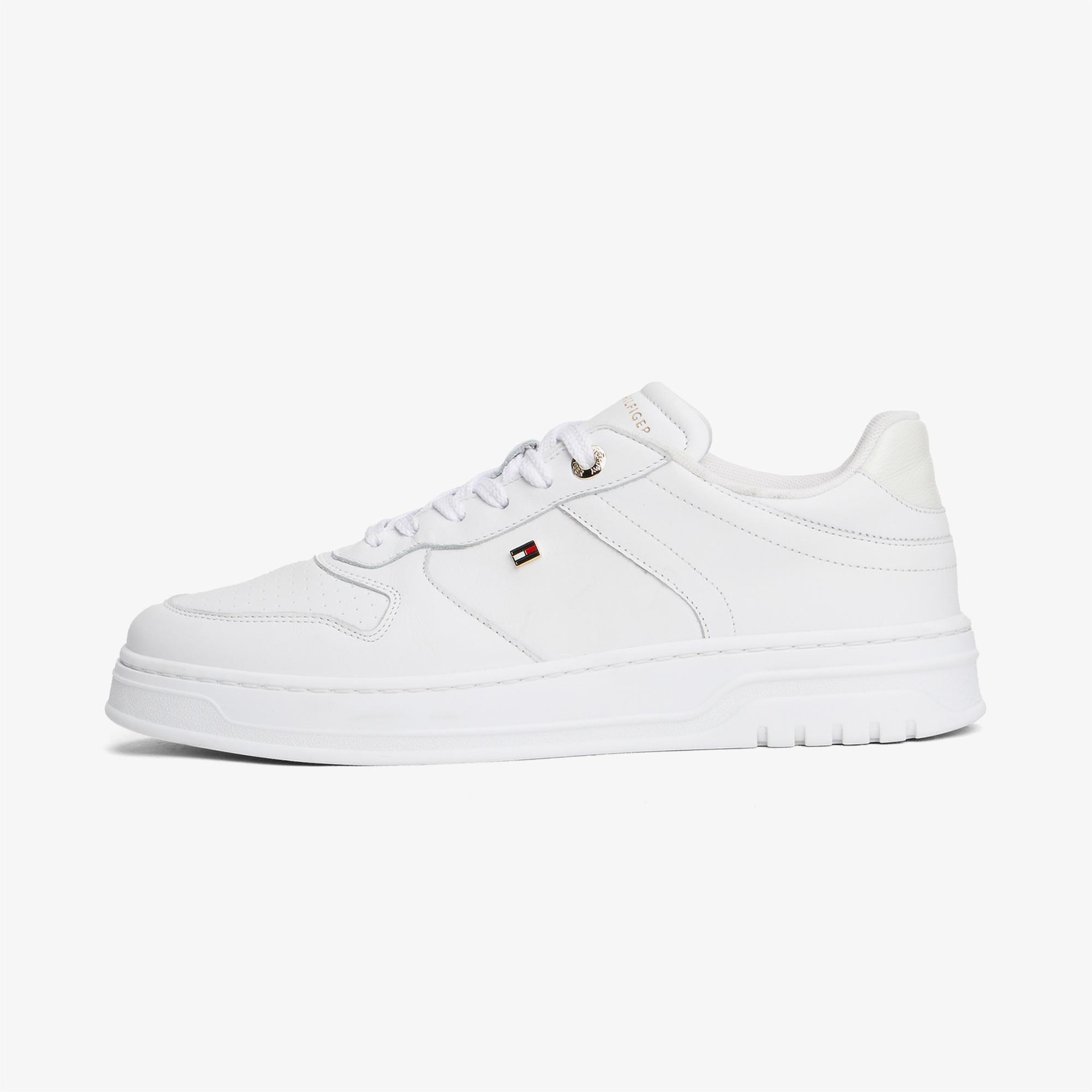 Tommy Hilfiger Sporty Cupsole Kadın Beyaz Sneaker