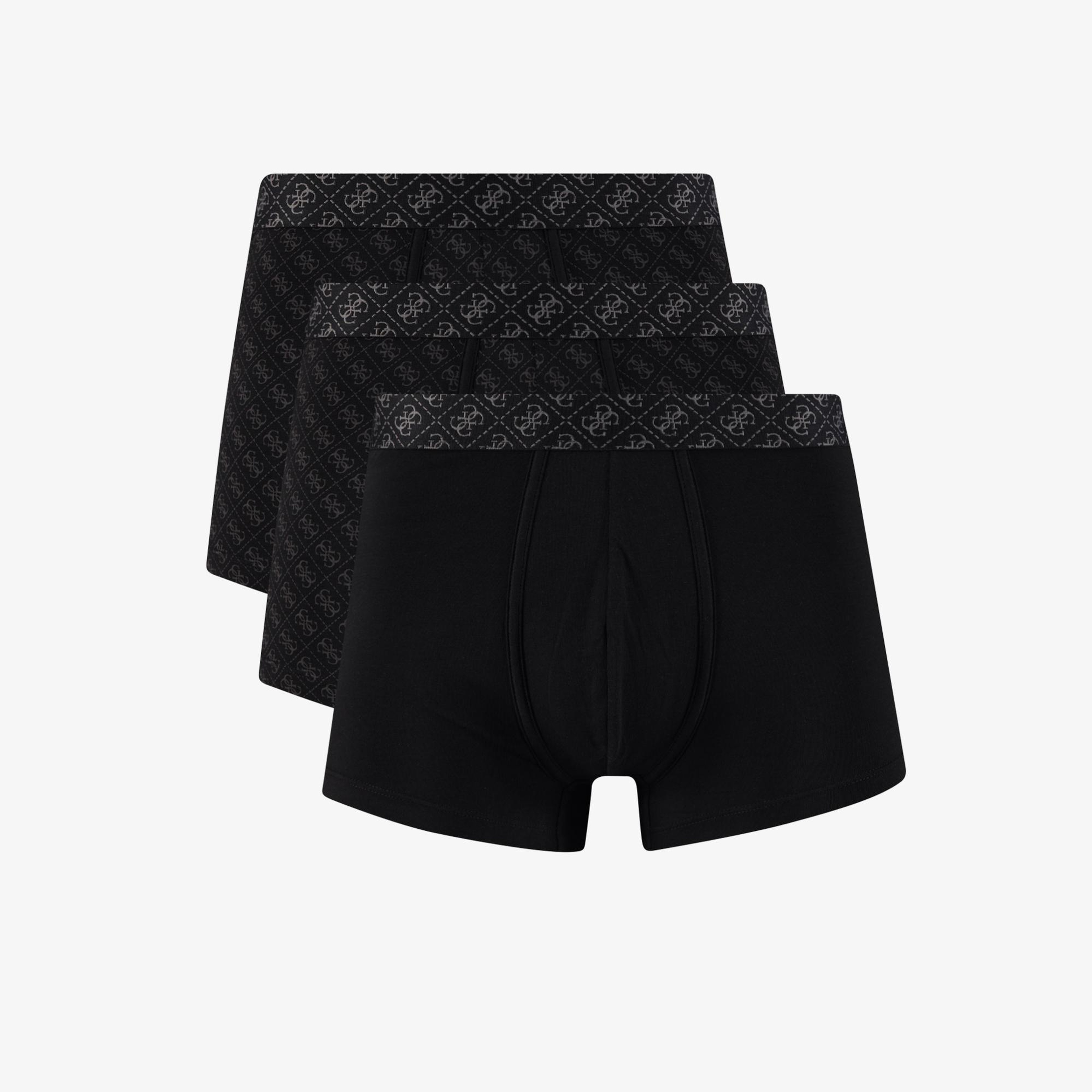 Guess Access Erkek Siyah 3'lü Boxer