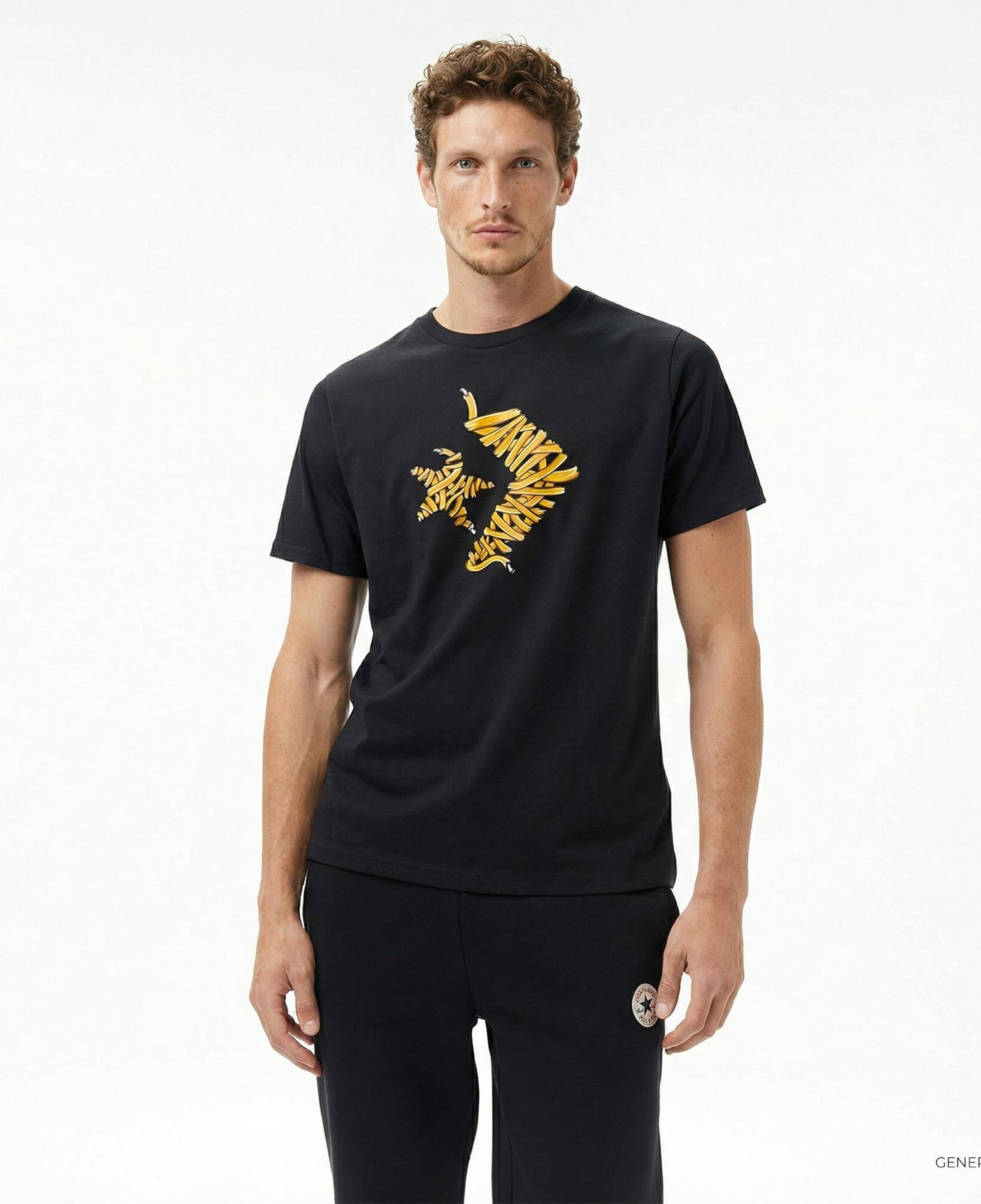 Converse Erkek Siyah T-Shirt
