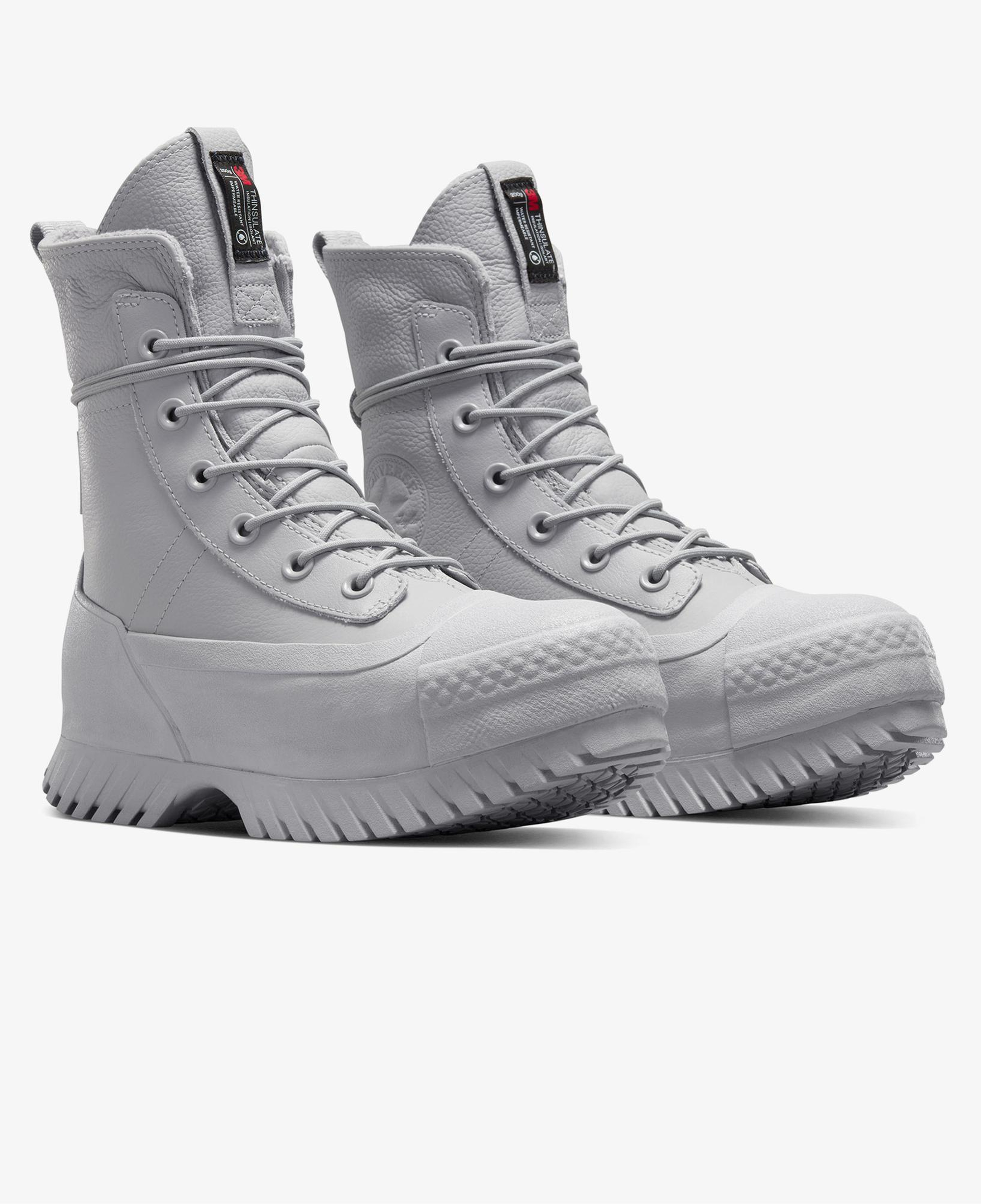 Converse Chuck Taylor All Star Lugged 2.0 CC XHi Unisex Gri Deri Platform Bot