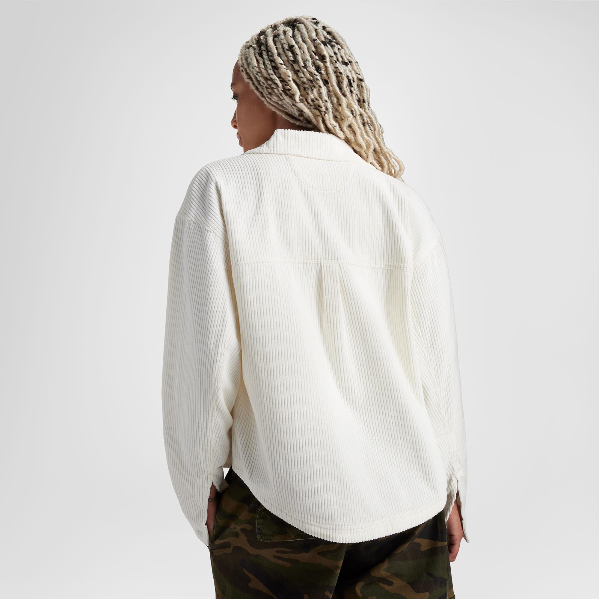 Converse Kadın Kadife Beyaz Gömlek