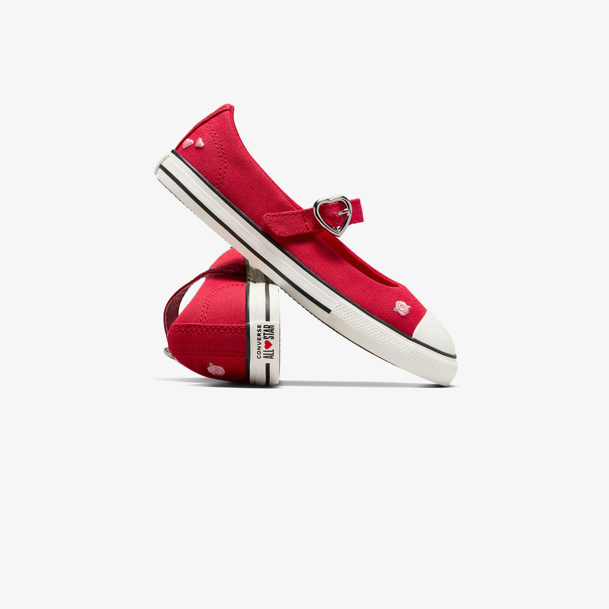 Converse Chuck Taylor All Star Dainty Mary Jane Valentine's Day Çocuk Kırmızı Babet