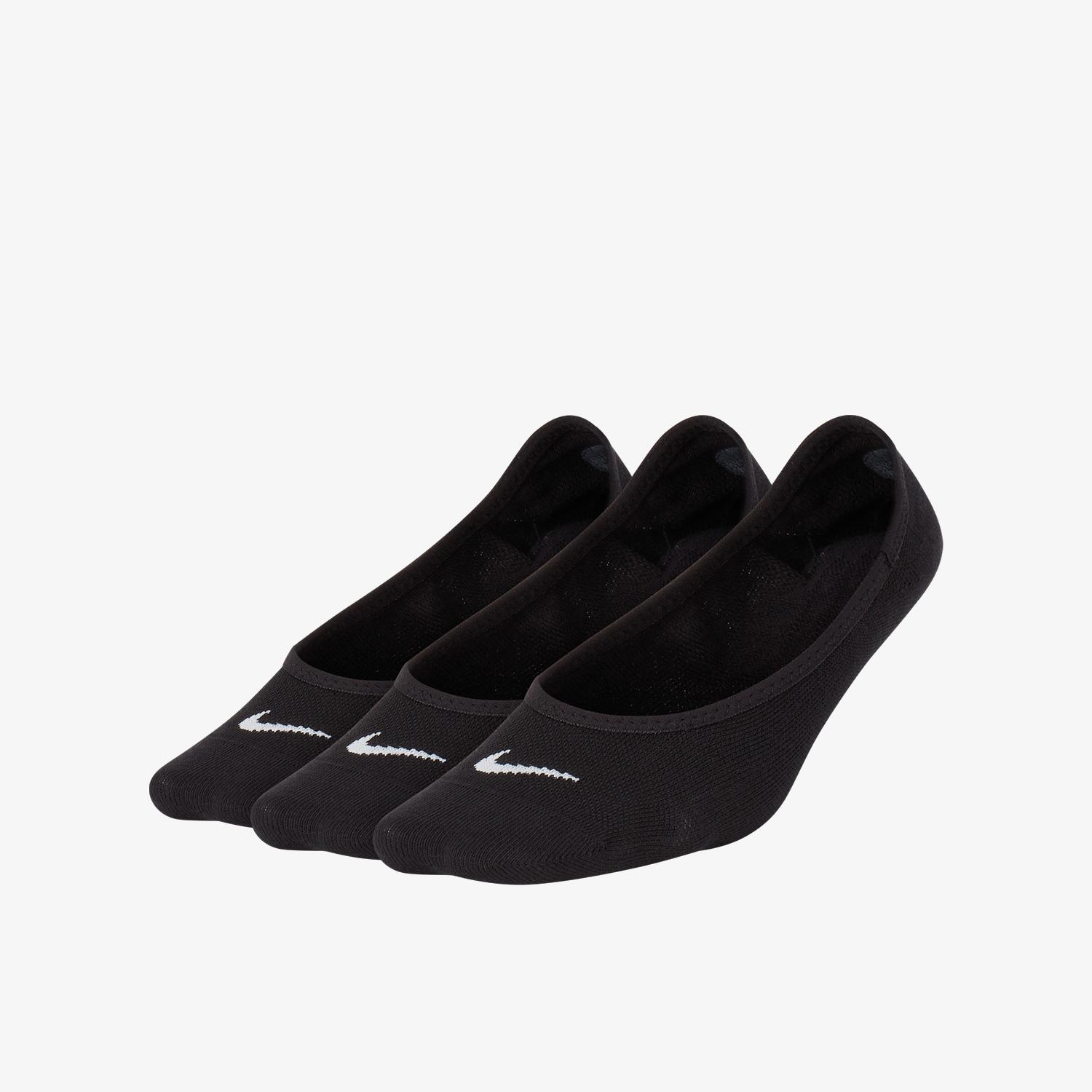 Nike Everyday Lightweight Foot 3'lü Kadın Siyah Çorap