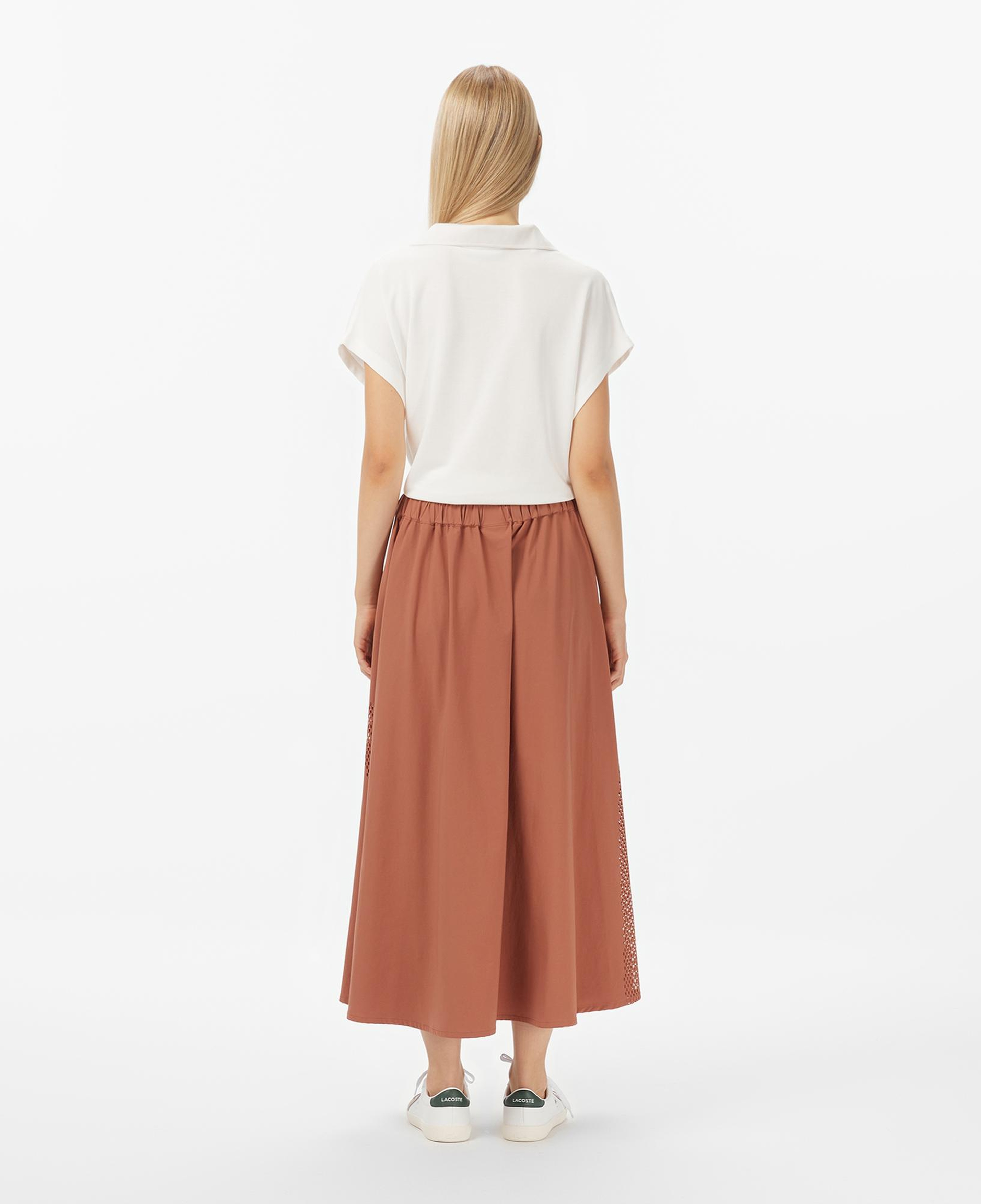 Lacoste Kadın Flare Fit Kahverengi Etek