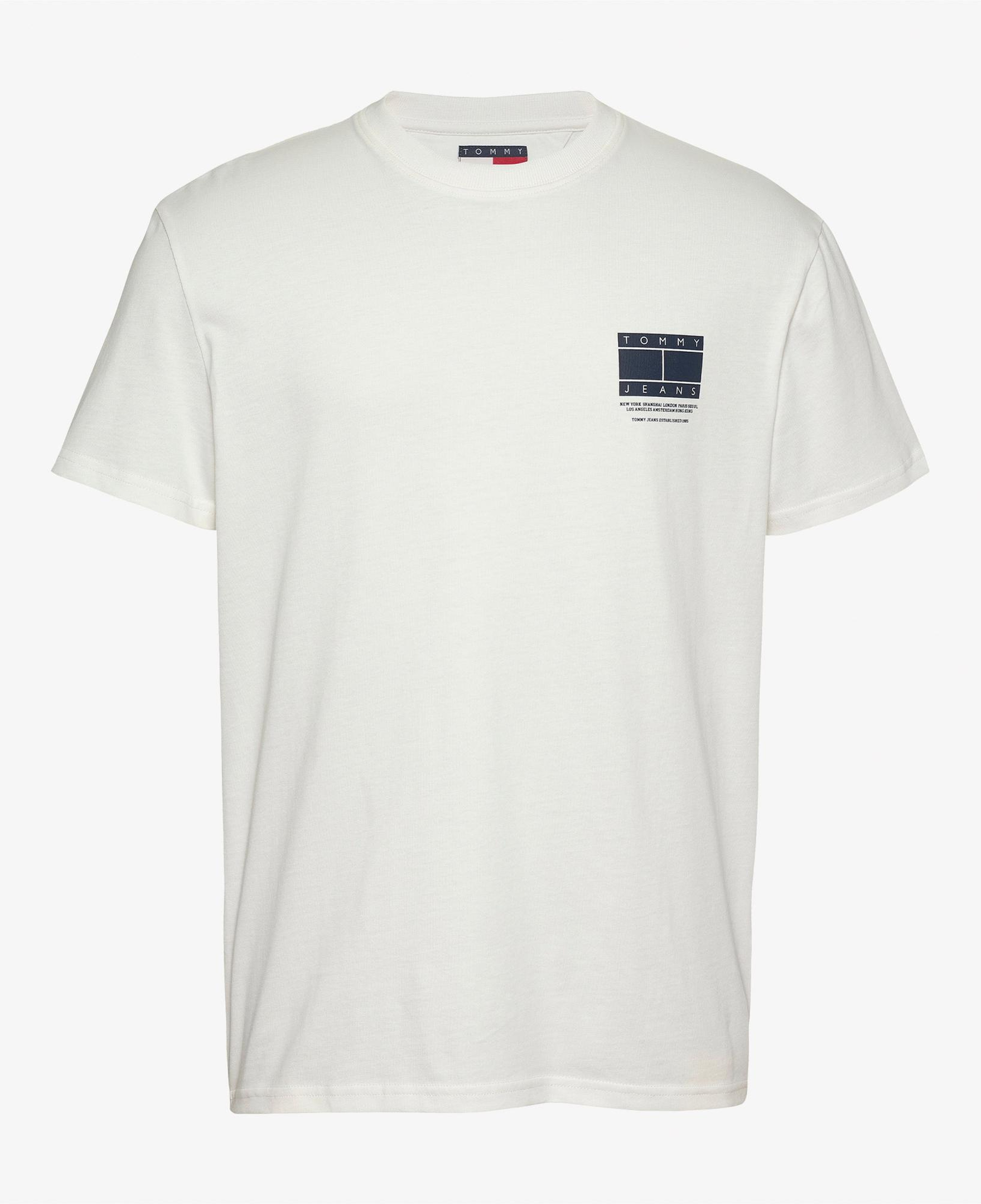 Tommy Jeans Graphic Ext Erkek Beyaz T-Shirt
