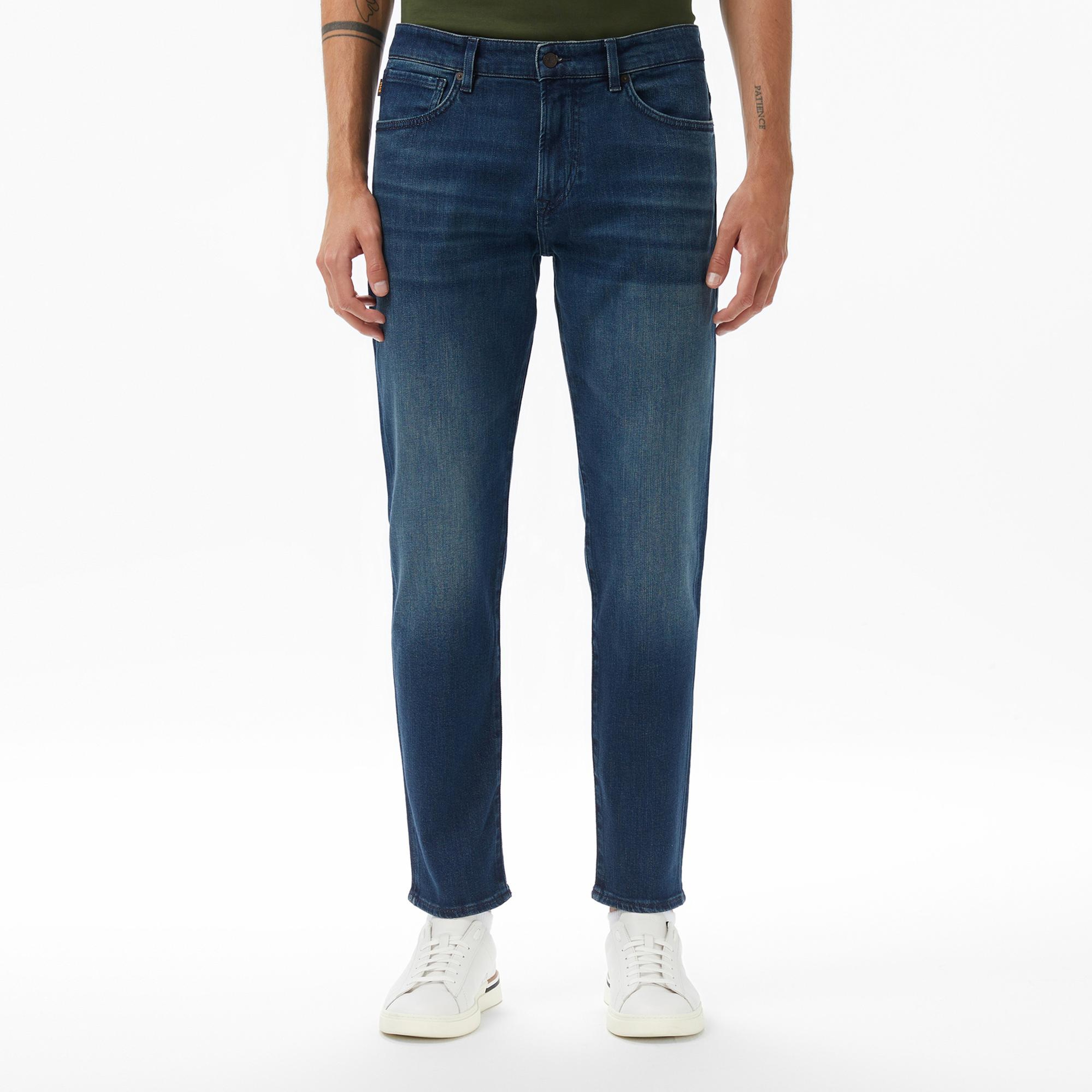 Boss Maine Erkek Lacivert Jean