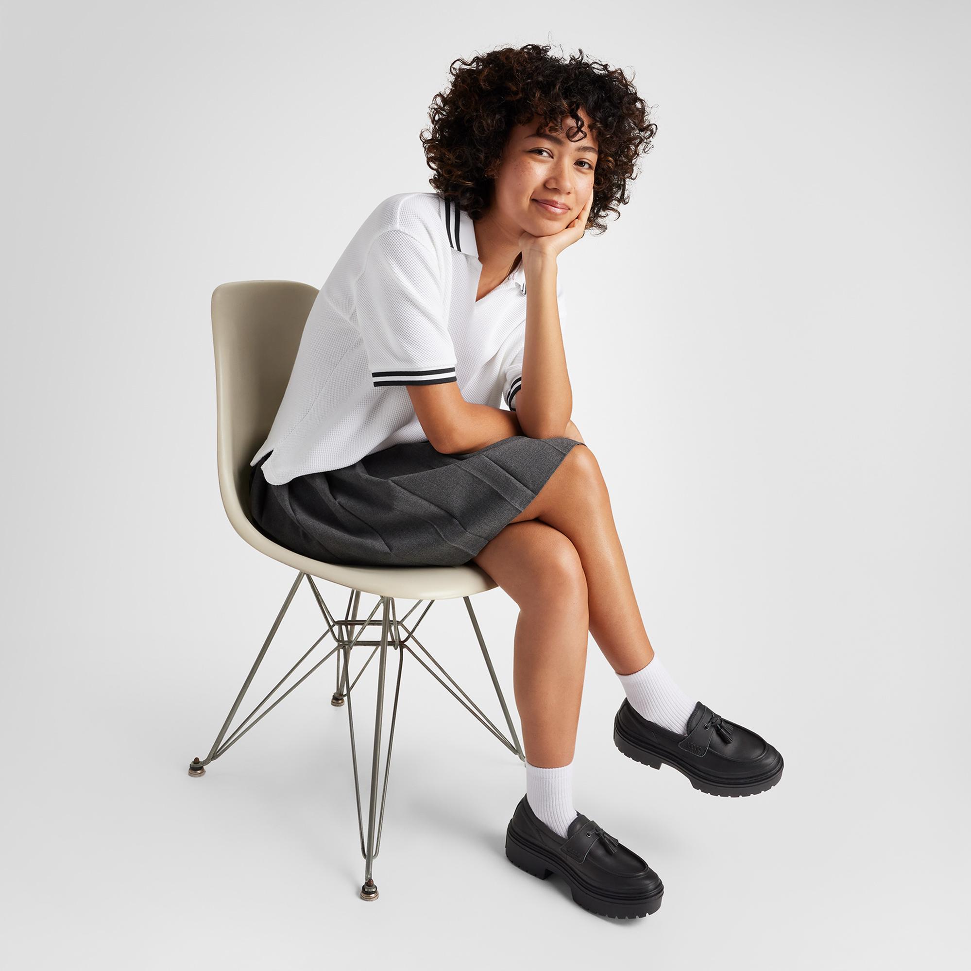 Converse Chuck Taylor All Star Lugged Heel Kadın Siyah Deri Platform Loafer Ayakkabı