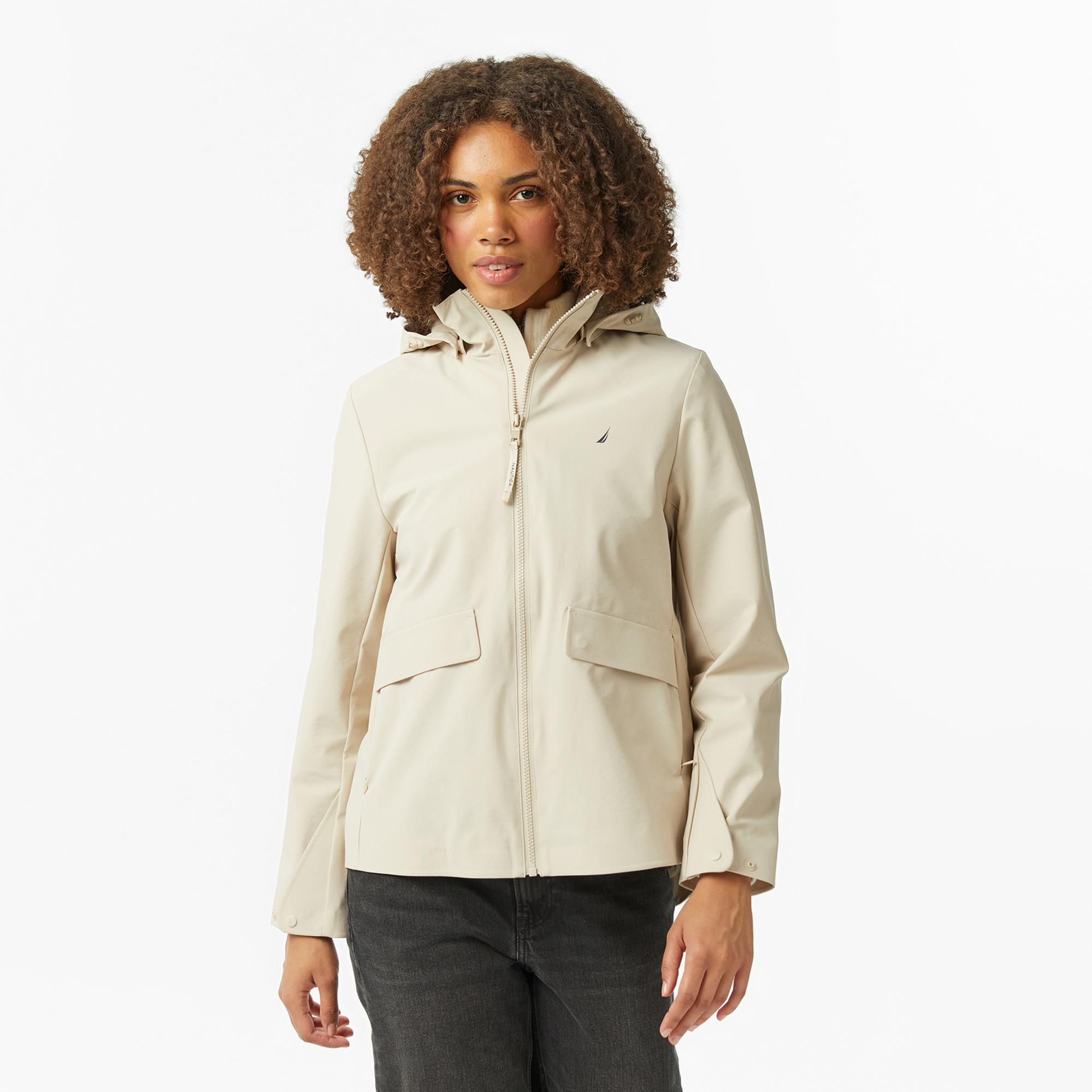 Nautica Kadın Krem Rengi Regular Fit Mont