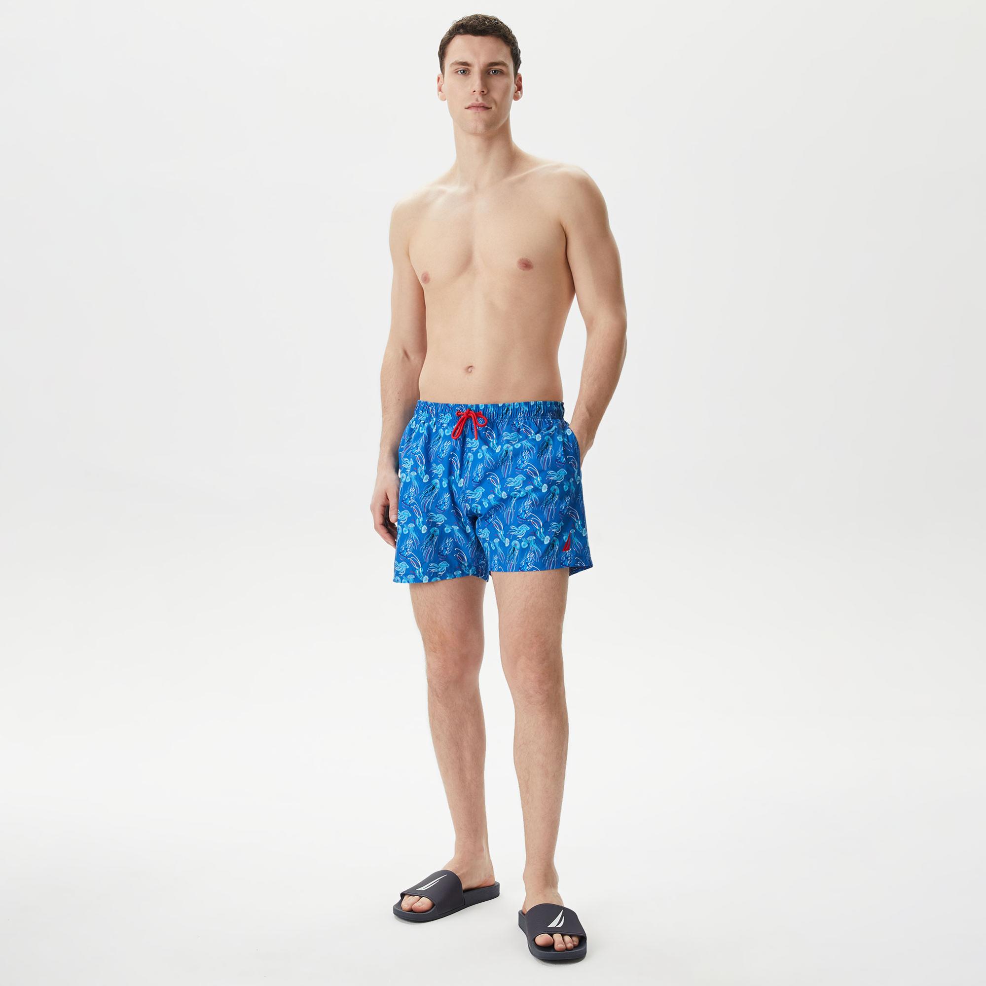 Nautica Erkek Mavi Standart Fit Deniz Şortu