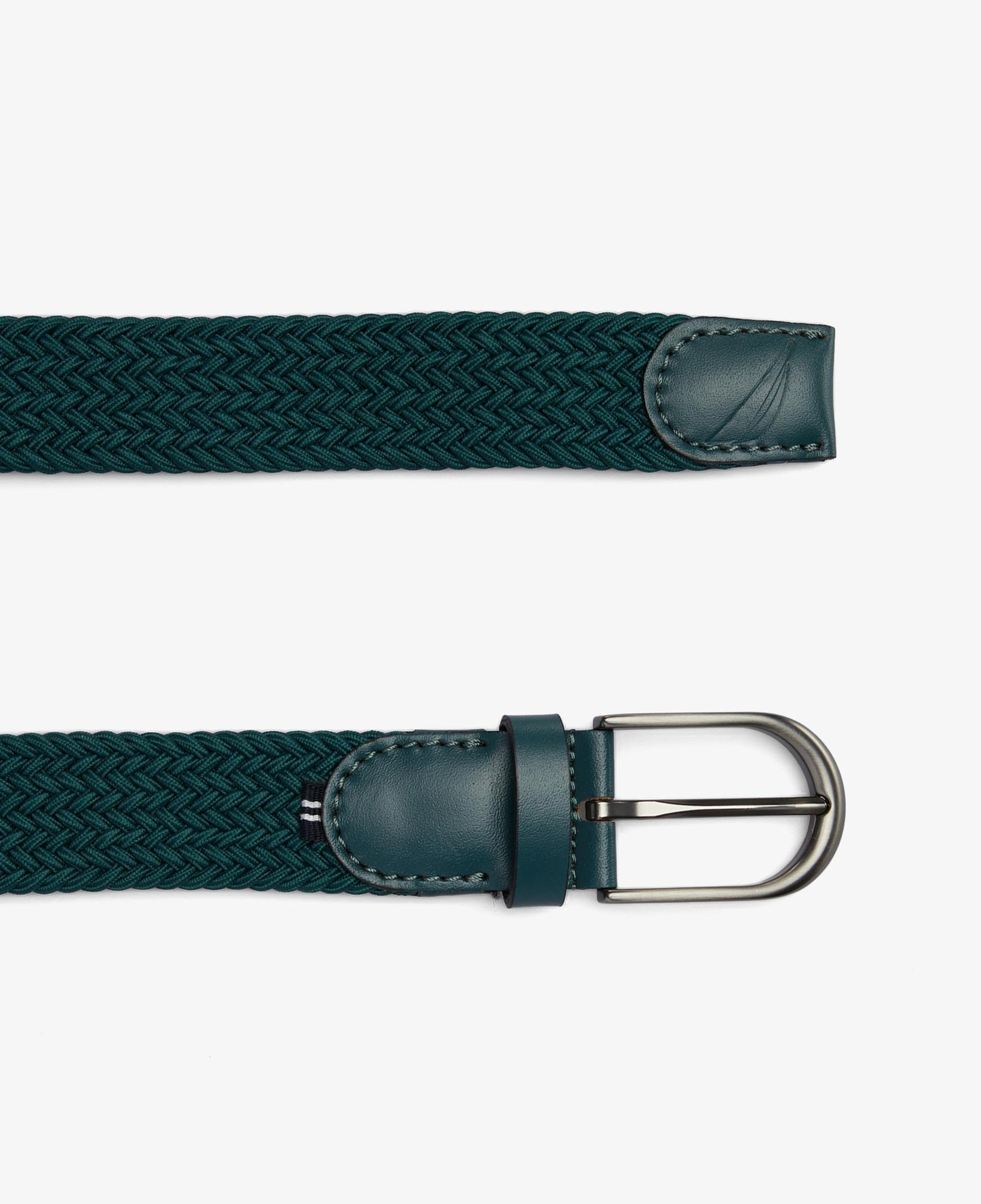 Nautica Erkek Yeşil Örgü Kemer