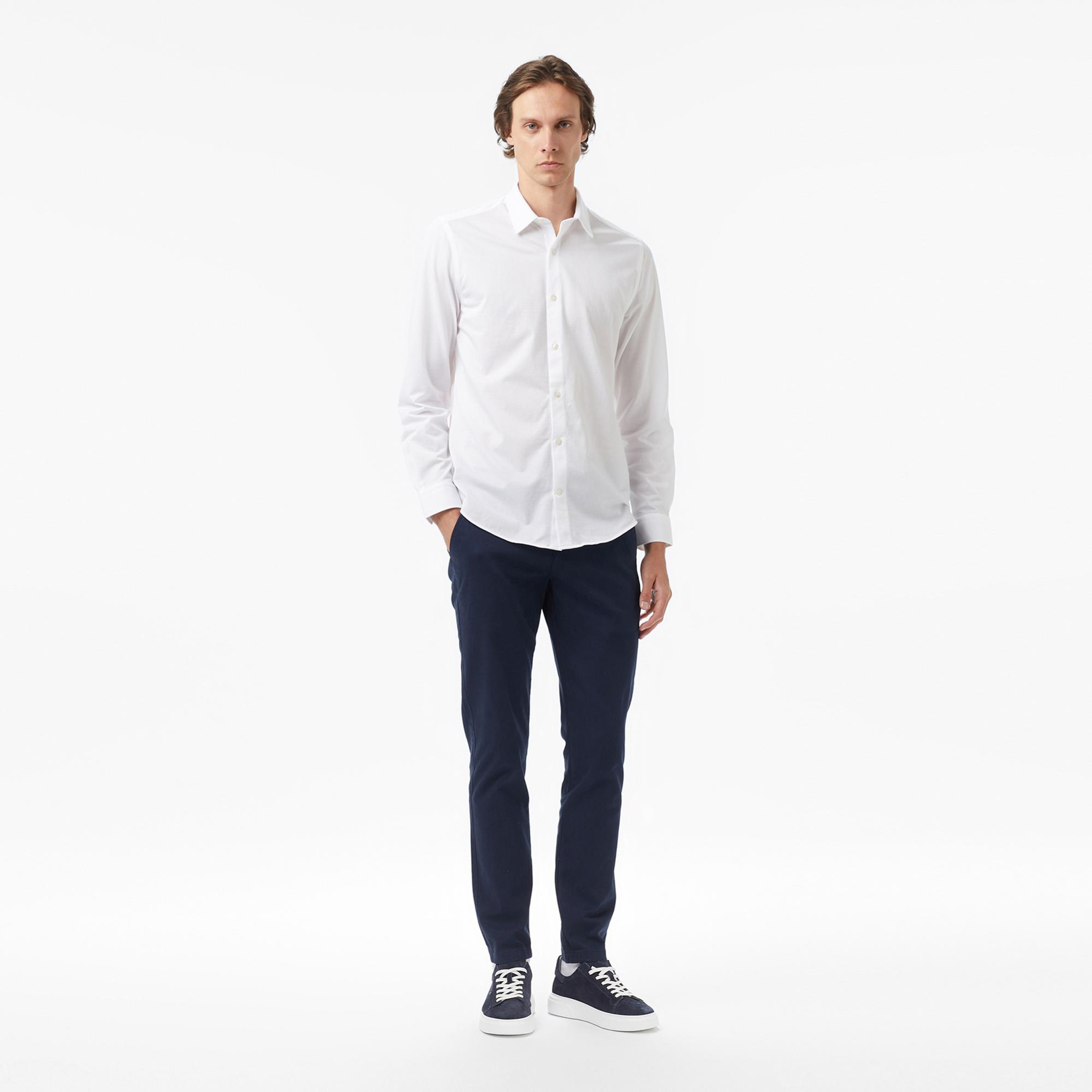 Nautica Erkek Beyaz Slim Fit Gömlek