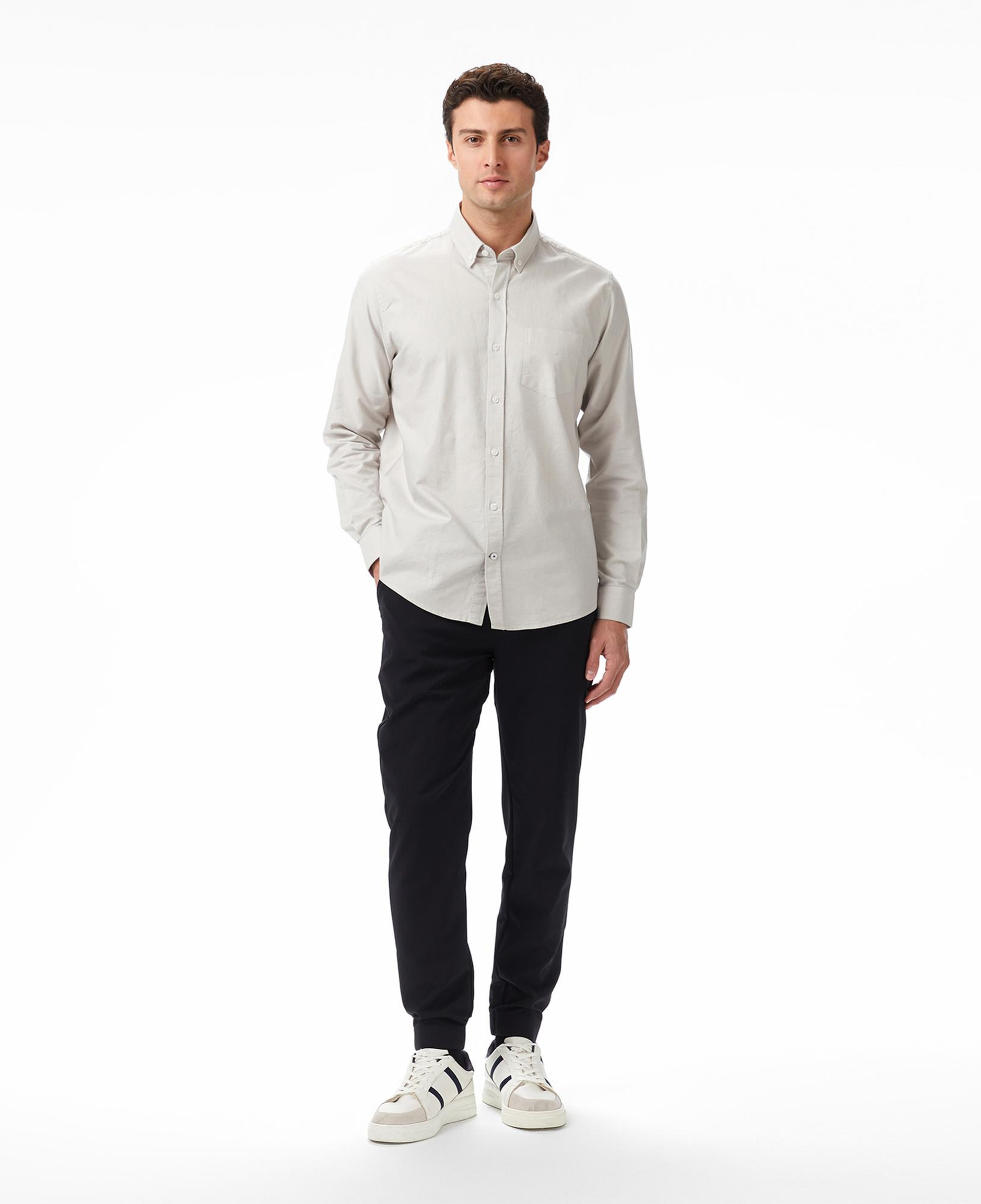 Nautica Erkek Gri Classic Fit Gömlek