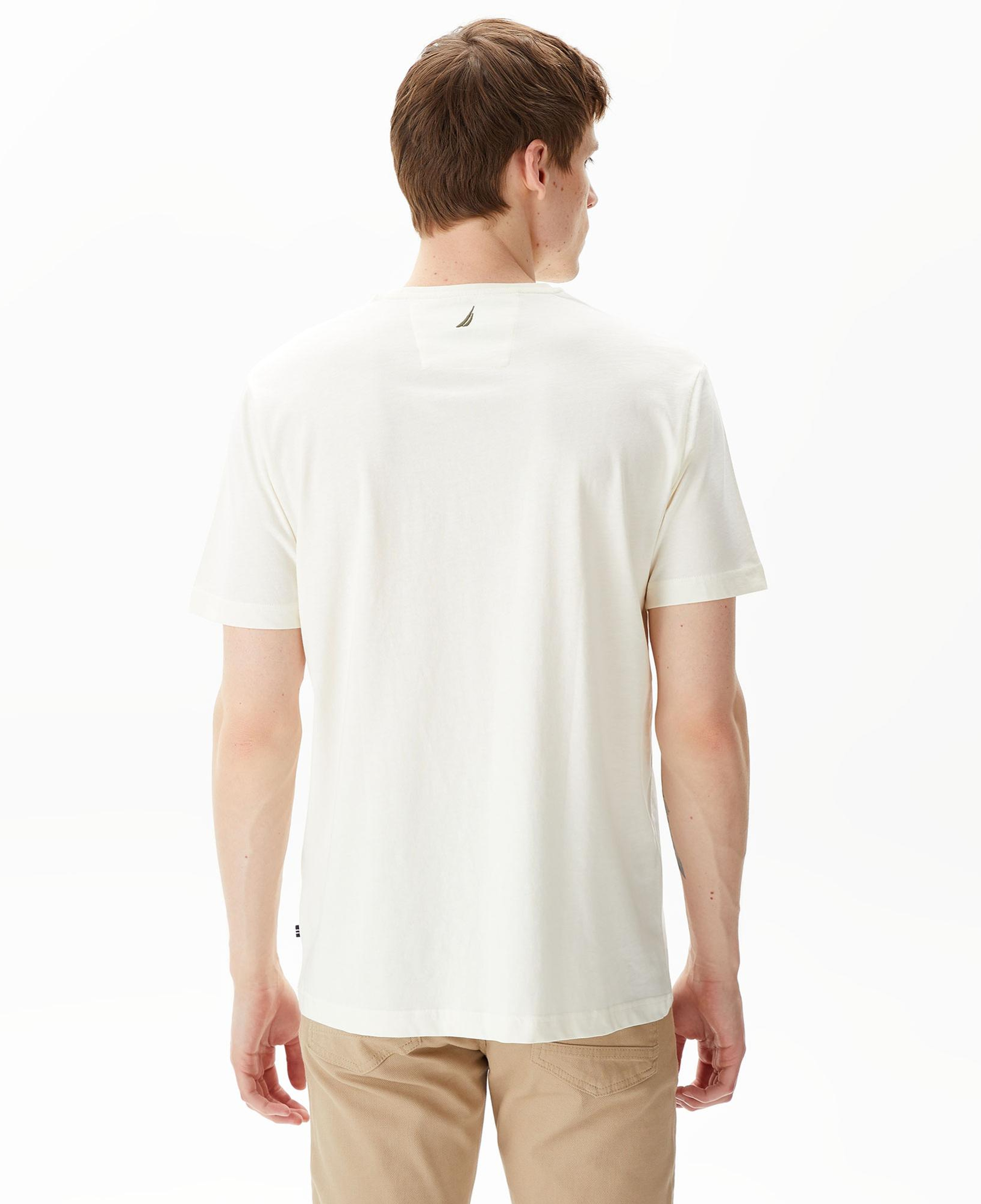 Nautica Erkek Beyaz Standart Fit T-Shirt